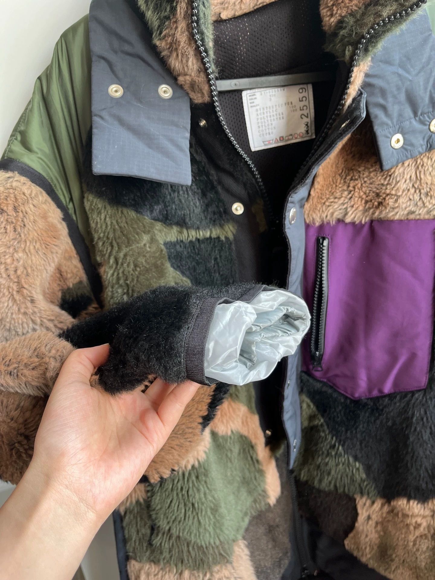 Sacai sacai techwear teddy fur thick parka US 2 95new Size US M / EU 48-50 / 2 - 6 Thumbnail