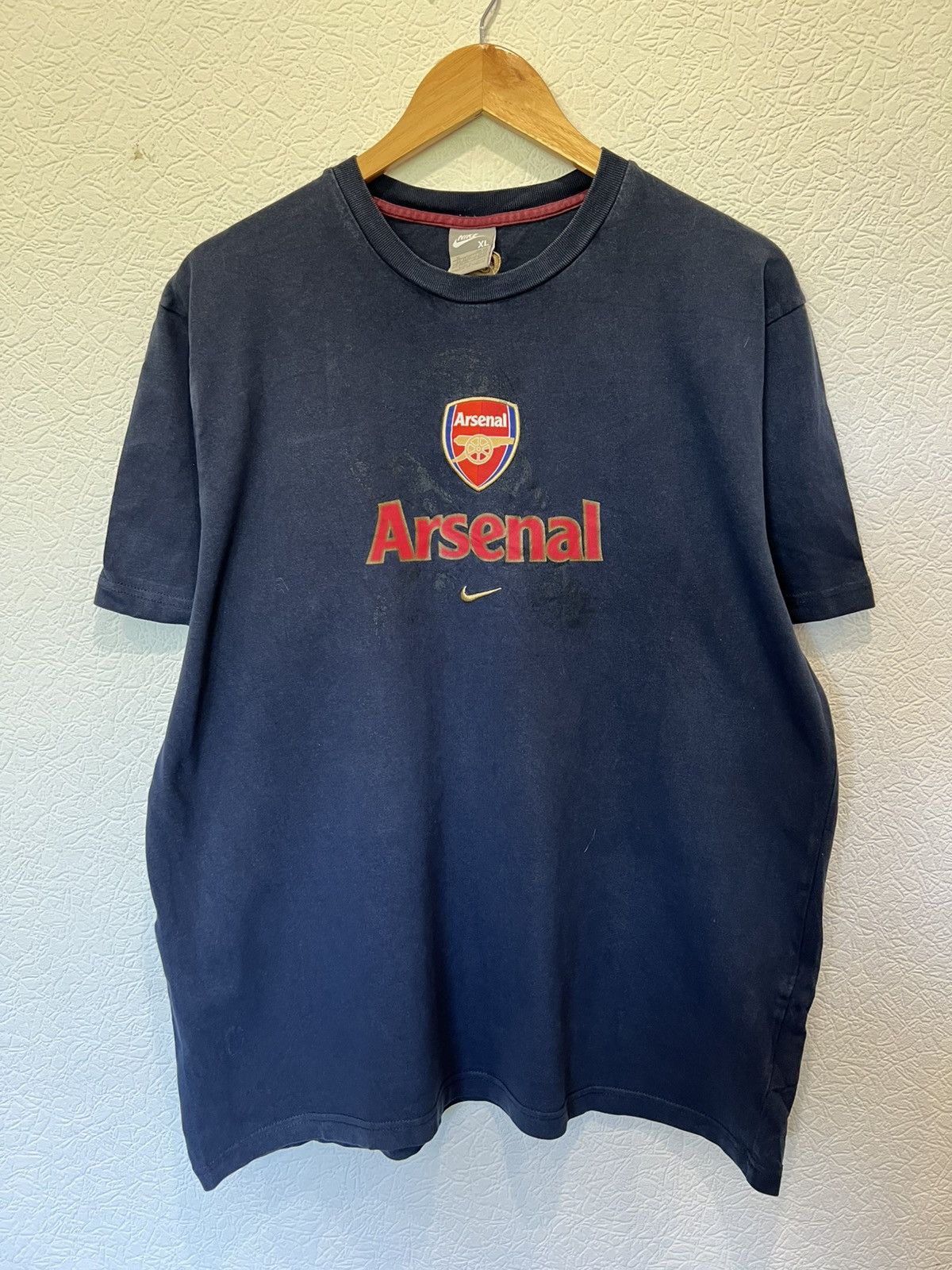 Nike 00s Vintage Nike Arsenal T Shirt Tee Soccer Size US XL / EU 56 / 4 - 1 Thumbnail