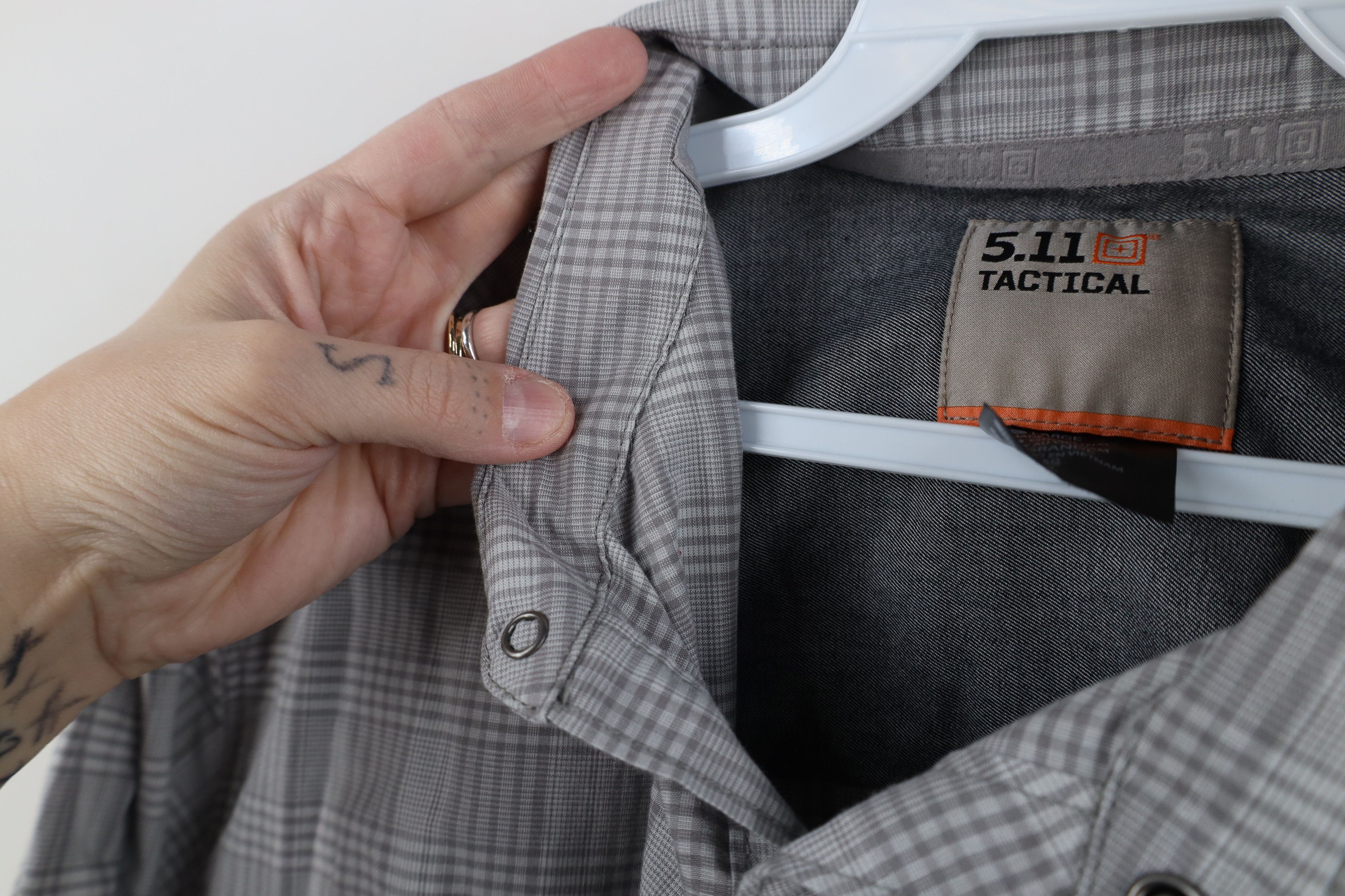 Vintage 5.11 Tactical Series Snap Button Collared Button Shirt Size US L / EU 52-54 / 3 - 9 Thumbnail