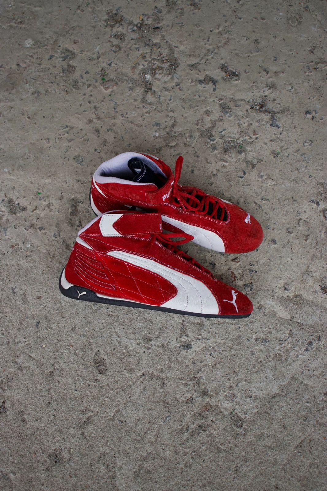 Formula 1 Puma Ferrari Speed Cat High Top Sneakers Vintage