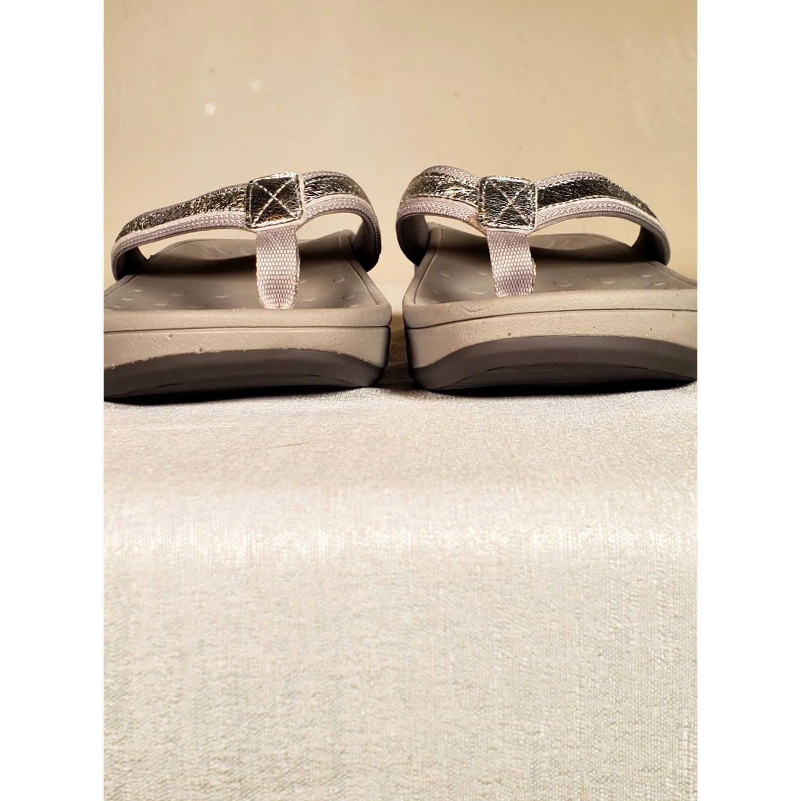 Vionic VIONIC Orthaheel High Tide Metallic Platform Toe Post Sandals Women's US 10 Size US 8 / IT 38 - 5 Thumbnail