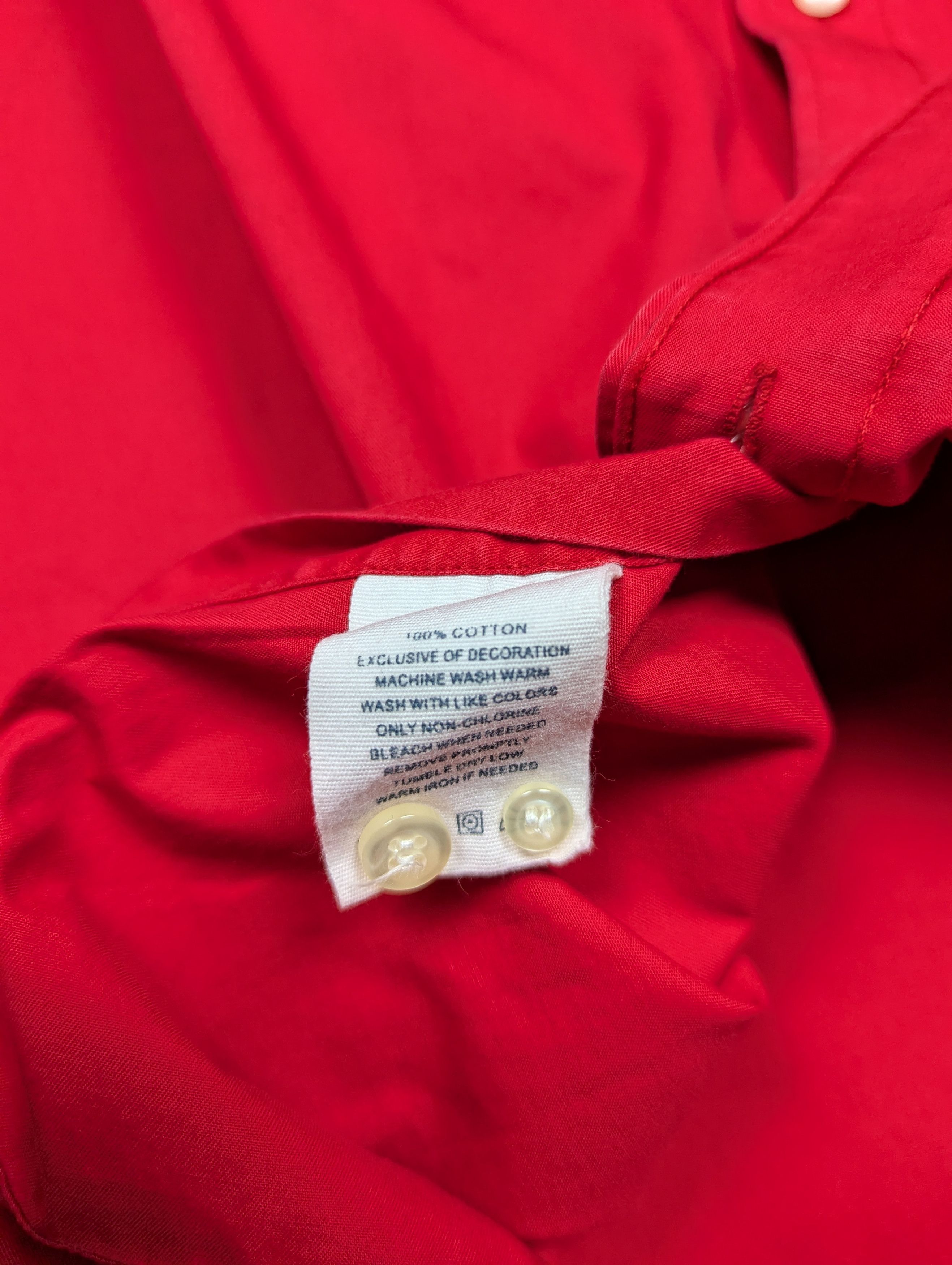 Polo Ralph Lauren × Vintage Polo Ralph Lauren Vintage Men's Red Long Sleeve Shirt Size US XL / EU 56 / 4 - 9 Thumbnail
