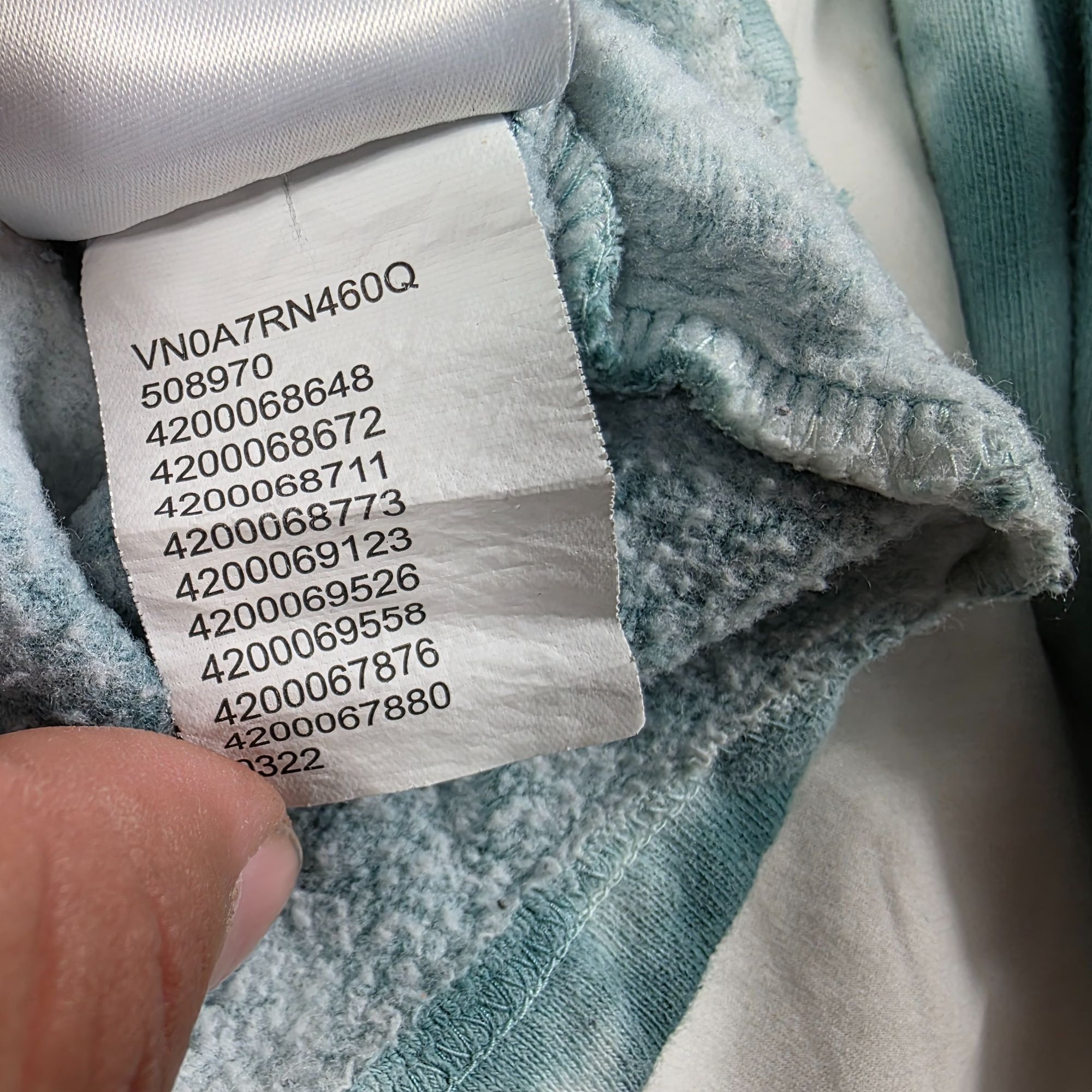 Vans Vans Cloud Womens Size XL White Green Long Sleeve Hoodie Win Size XL / US 12-14 / IT 48-50 - 6 Thumbnail