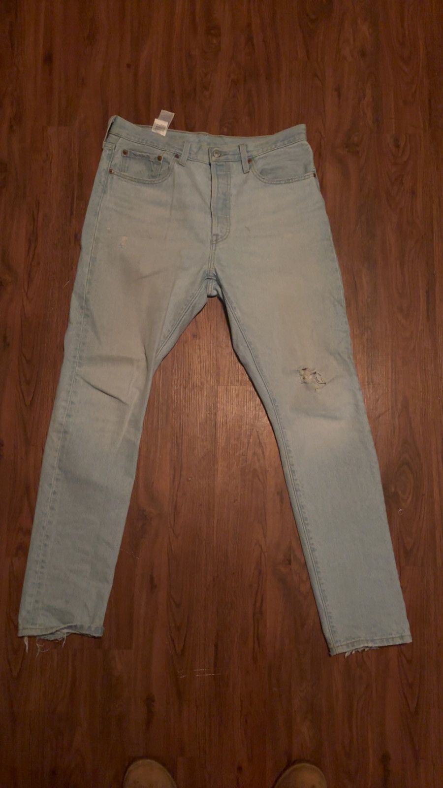 Levi's Levi’s 501 distressed straight jeans Size US 34 / EU 50 - 1 Thumbnail