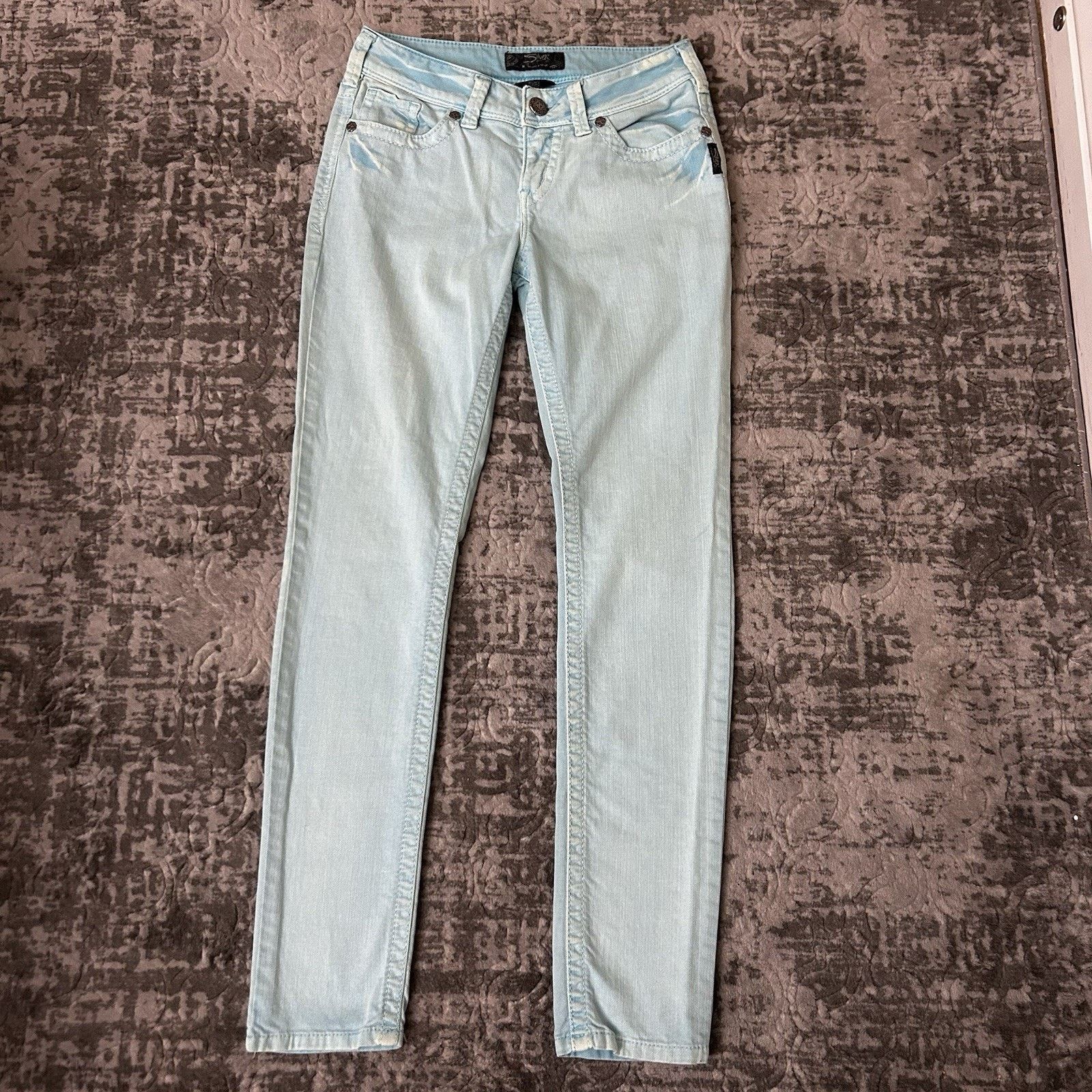 Silver Jeans Co. Silver Suki Skinny Jeans Women's W27/L31 Light Blue Wash Size 27" / US 4 / IT 40 - 1 Thumbnail