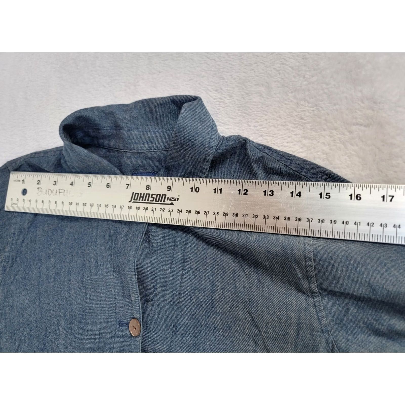 J. Jill J.Jill Indigo Womens Button Front Denim Jacket Size Small Blue Pockets Casual Size S / US 4 / IT 40 - 6 Thumbnail