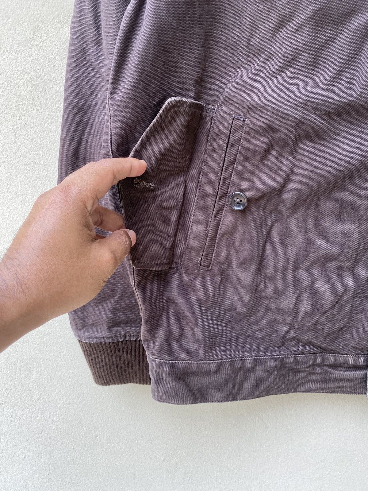 Japanese Brand × United Arrows × Vintage RARE VINTAGE UNITED ARROWS DUCK KANVAS JACKET FADED BROWN Size US M / EU 48-50 / 2 - 8 Thumbnail