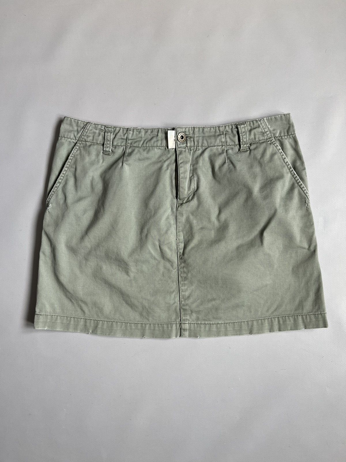 Stussy × Vintage Stussy Y2K Women Grey Pockets Faded Mini Skirt Size 32" / US 10 / IT 46 - 1 Thumbnail