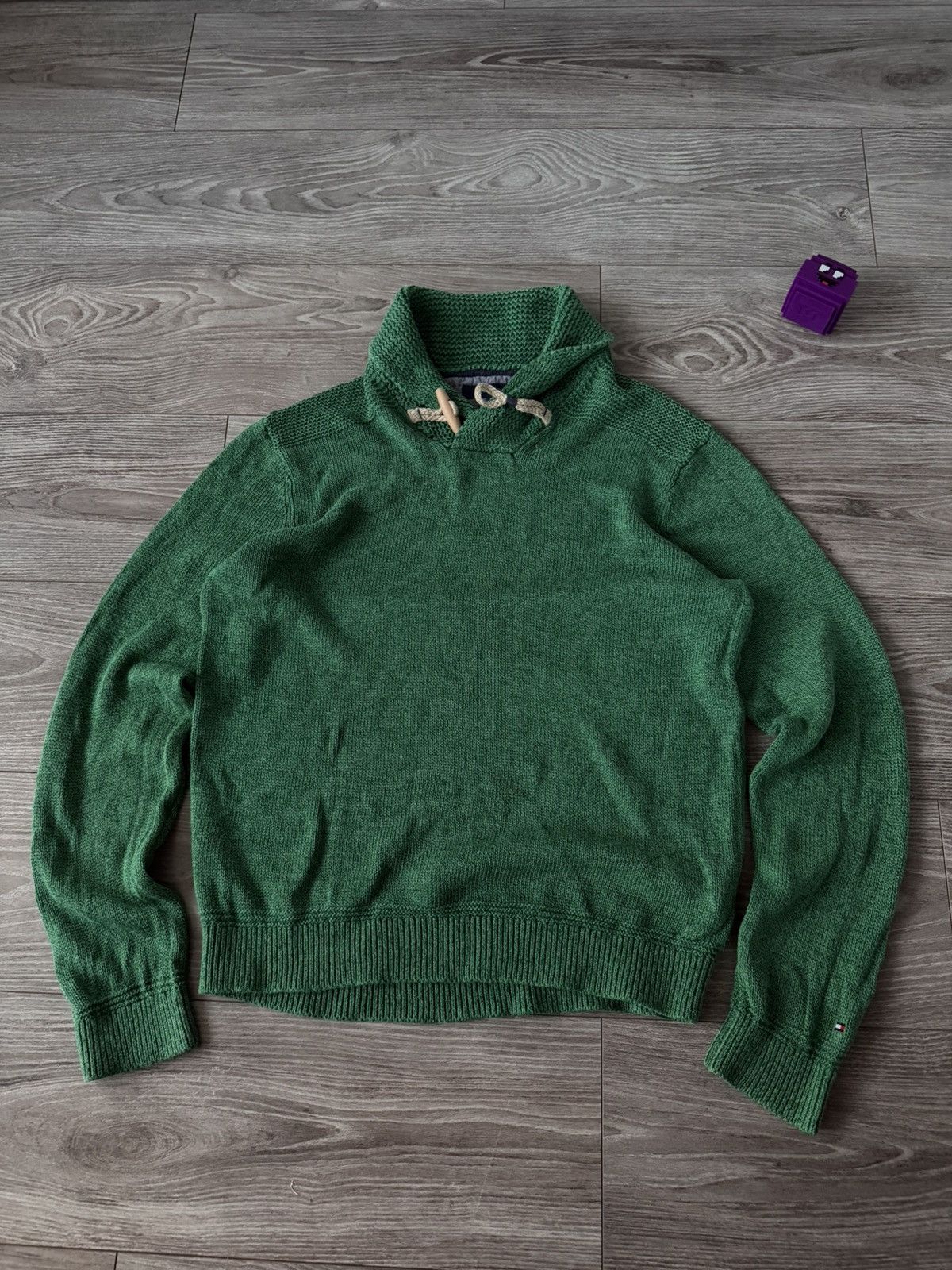 Tommy Hilfiger Tommy Hilfiger Linen Cotton Green Mens Sweater Size US M / EU 48-50 / 2 - 9 Thumbnail