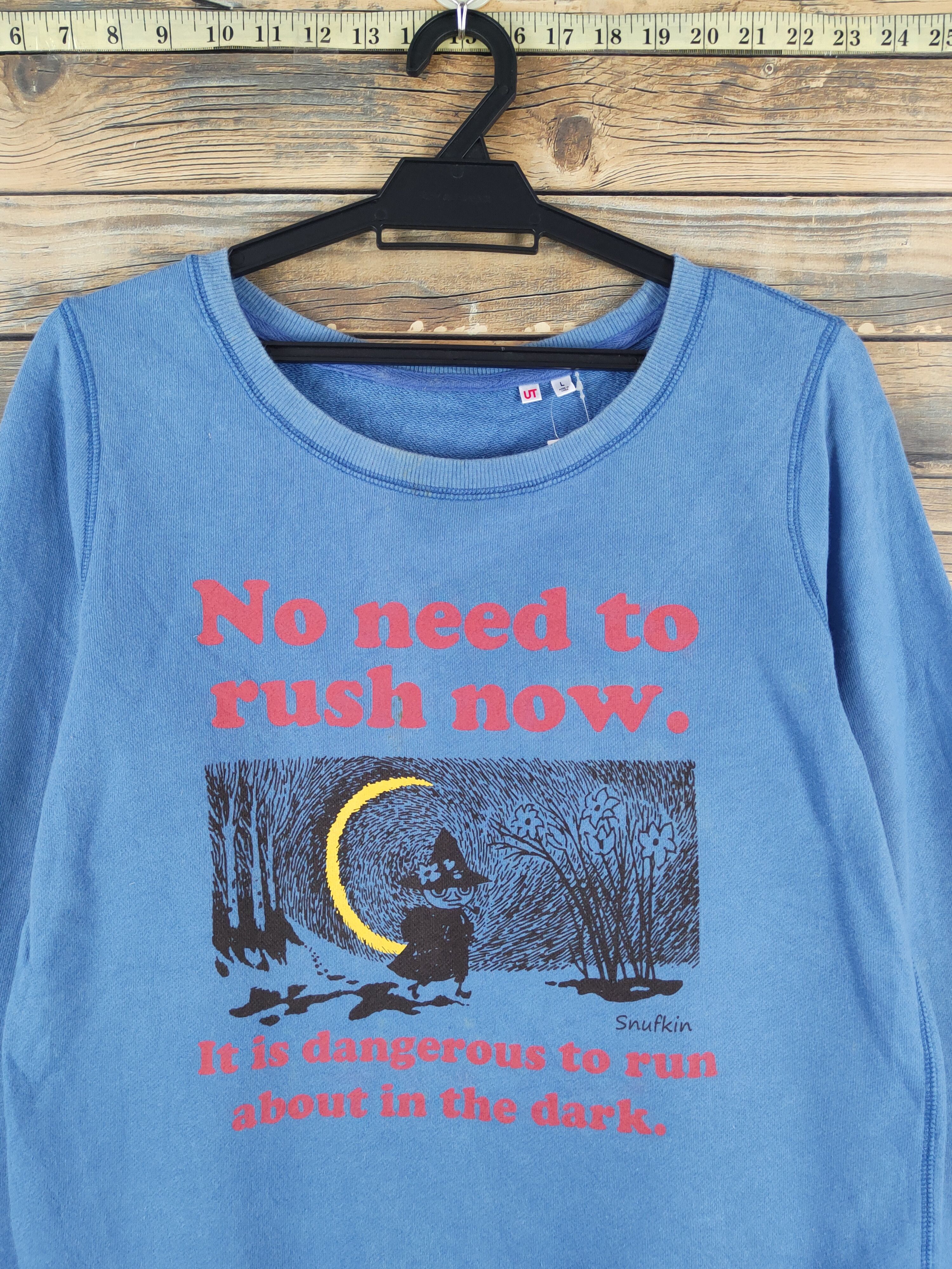 Japanese Brand × Vintage Uniqlo Blue Sweatshirts #W1459 Size M / US 6-8 / IT 42-44 - 3 Thumbnail