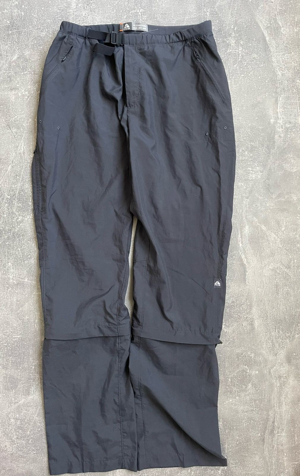 image of Vintage Nike Acg Pants Transformer 2In1 Pants+Shorts in Grey, Men's (Size 34)