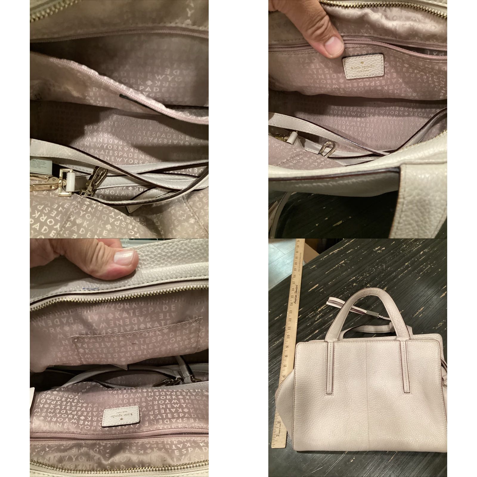 Vintage KATE SPADE Leather Satchel Handbag Pink Women Size ONE SIZE - 8 Thumbnail