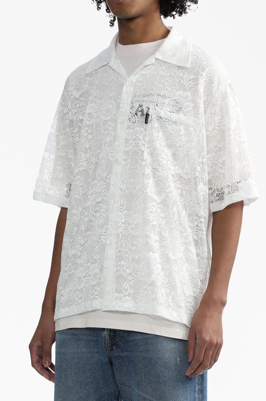 Aries ARIES FW2023 Hawaiian chantilly lace shirt Size US M / EU 48-50 / 2 - 1 Thumbnail