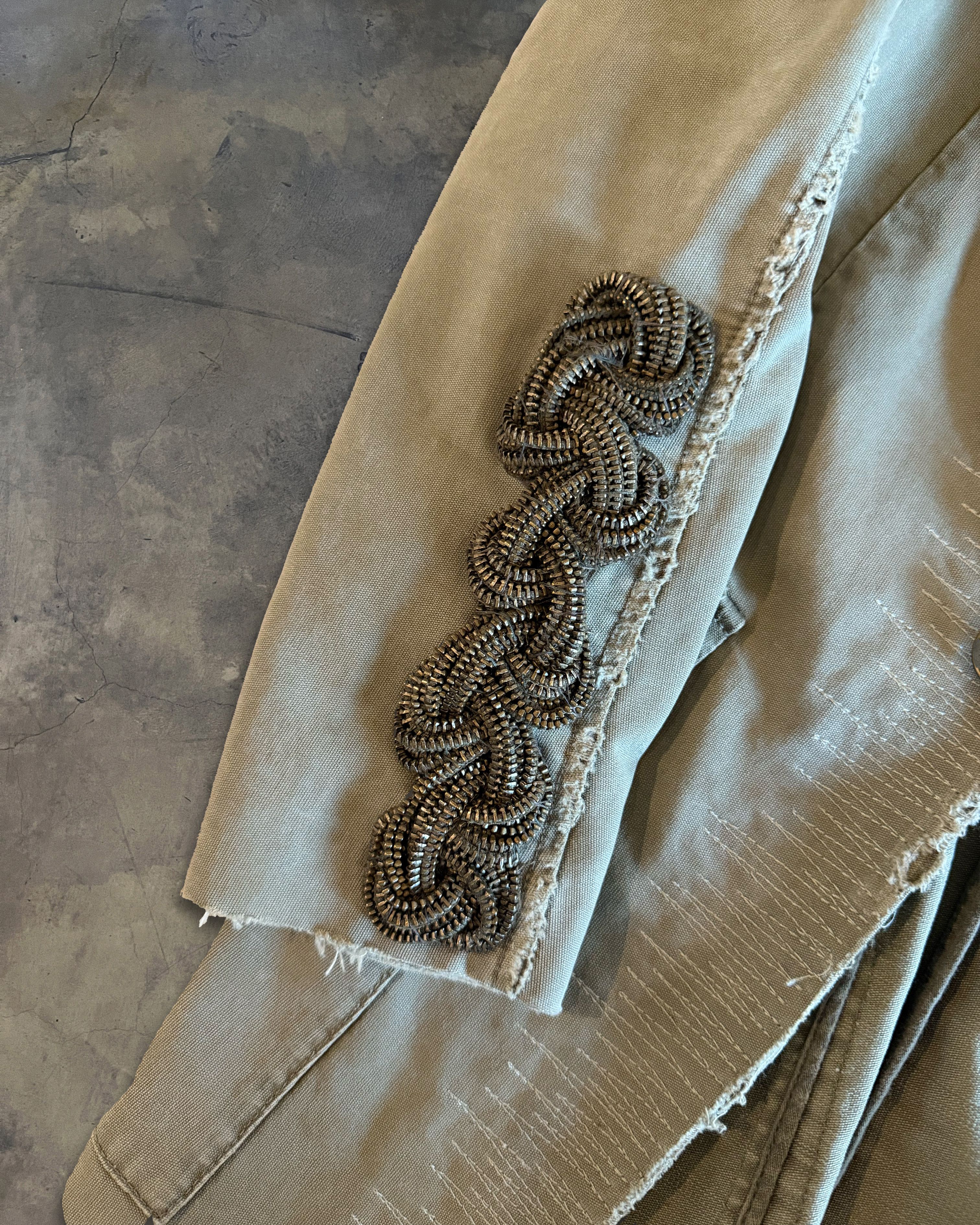Balmain BALMAIN SS2010 RUNWAY CHAIN EPAULET MILITARY COAT Size US XXS / EU 40 - 4 Thumbnail