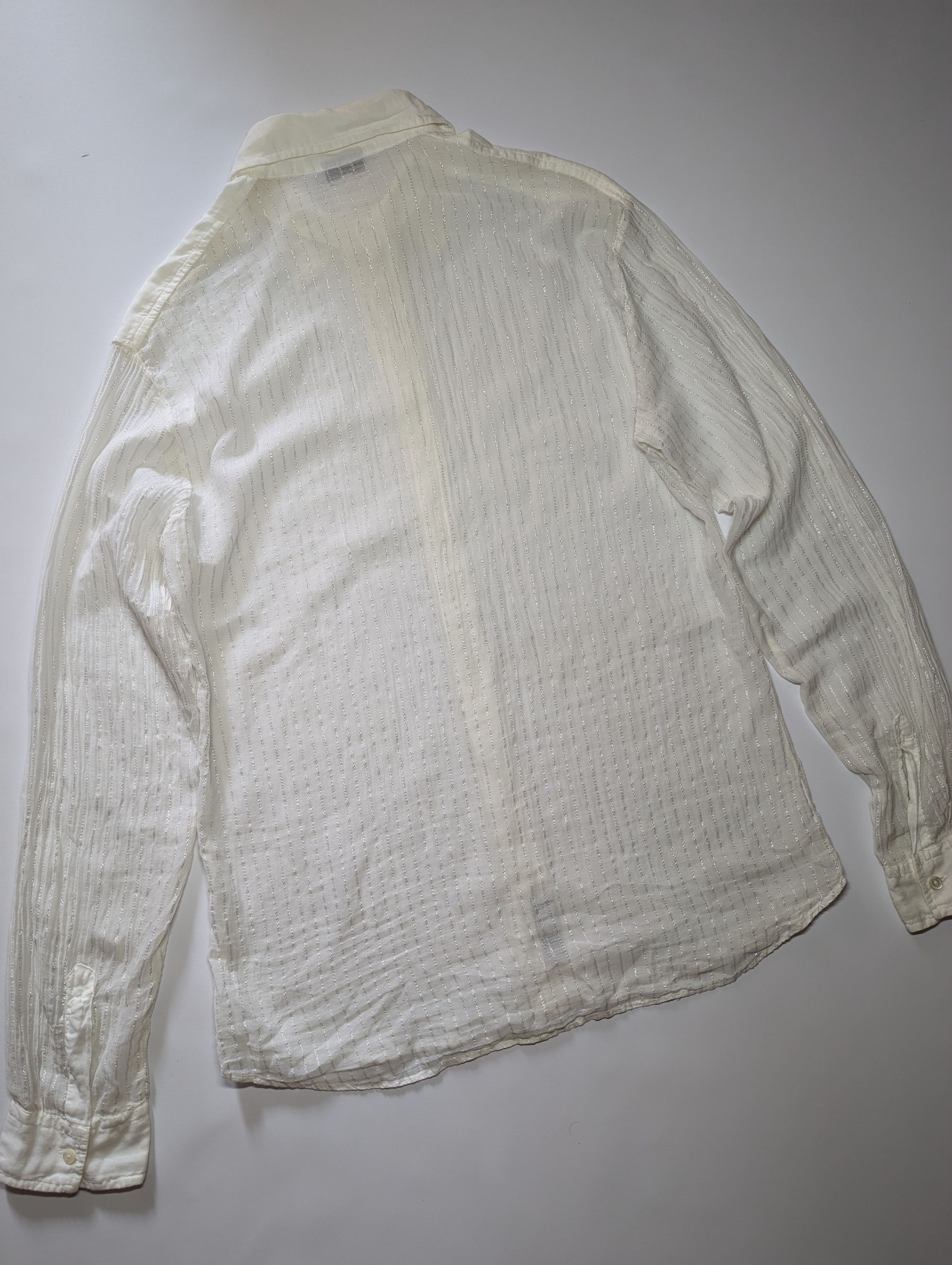 Dolce & Gabbana Dolce and Gabbana Transparent Button up Shirt Luxury Size US L / EU 52-54 / 3 - 9 Thumbnail