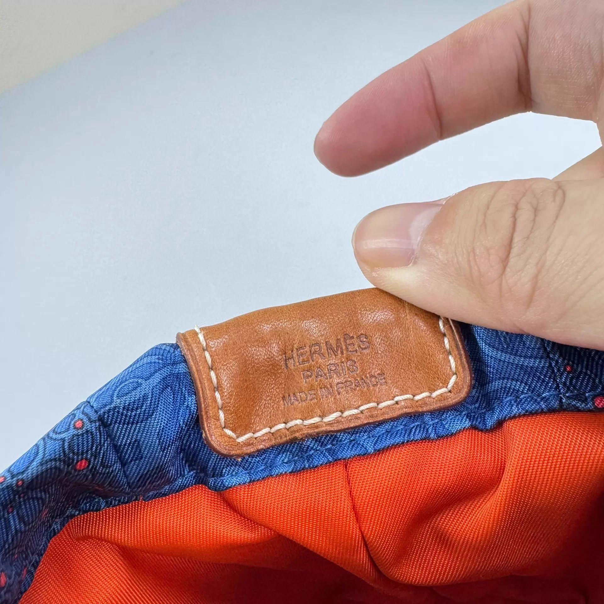 Hermes Hermes Fourbi Silk Lined Pouch 99 New Size ONE SIZE - 7 Thumbnail