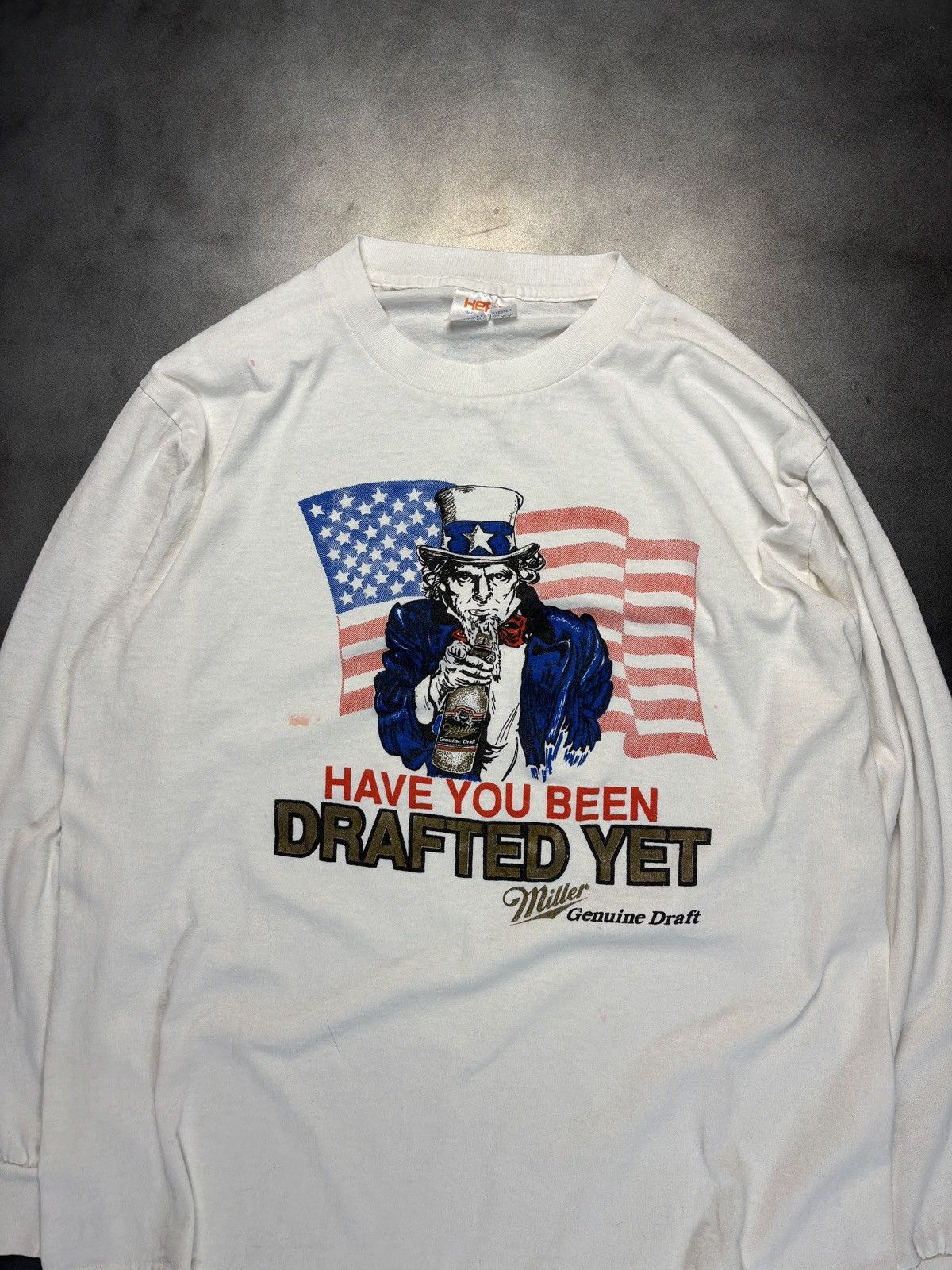 Vintage 1990s Vintage Miller Genuine Draft Beer Shirt Longsleeve Tee Size US S / EU 44-46 / 1 - 2 Thumbnail