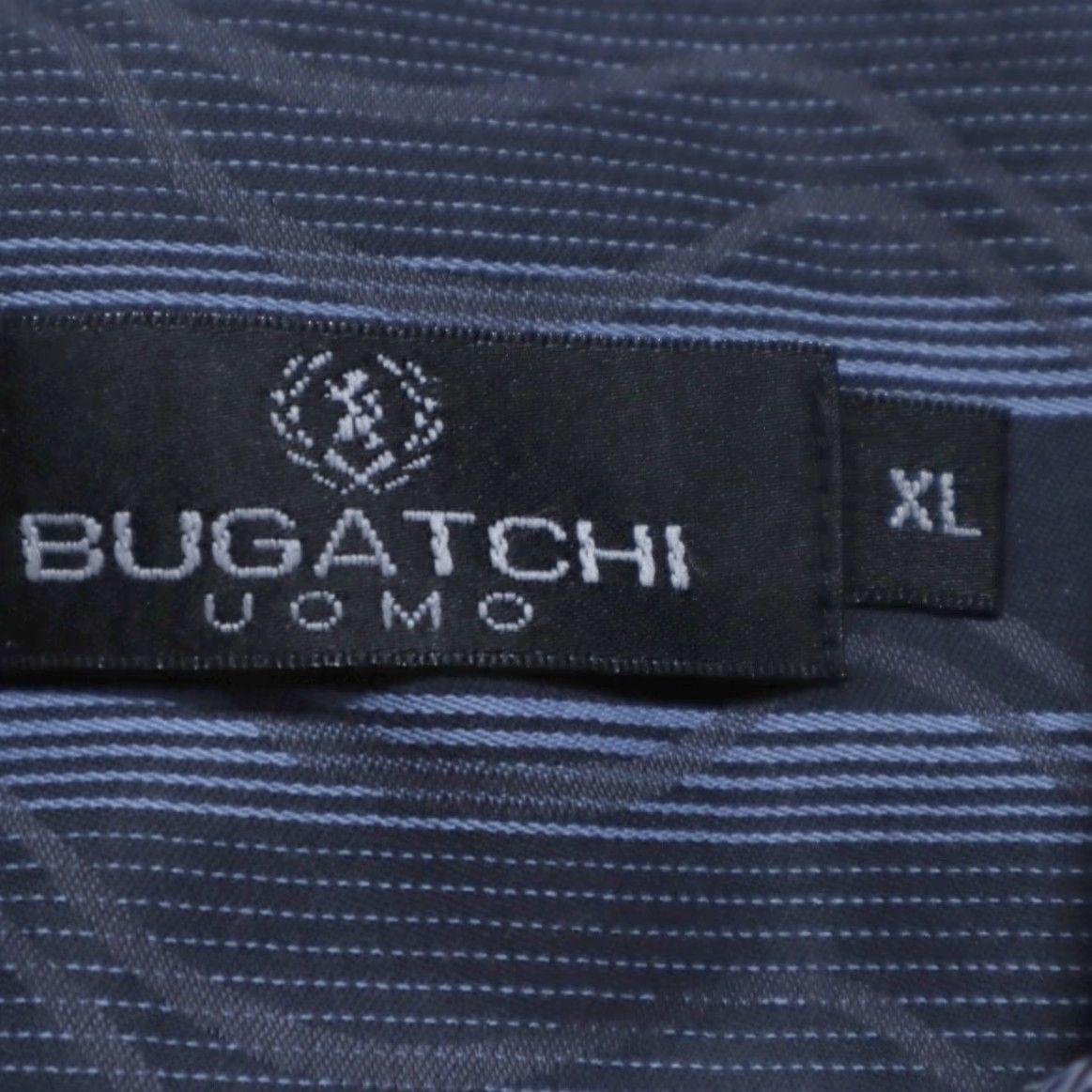 BUGATCHI Bugatchi Uomo Spiral Twill Cotton Striped Button Up Shirt Gray Men's XL Size US XL / EU 56 / 4 - 5 Thumbnail