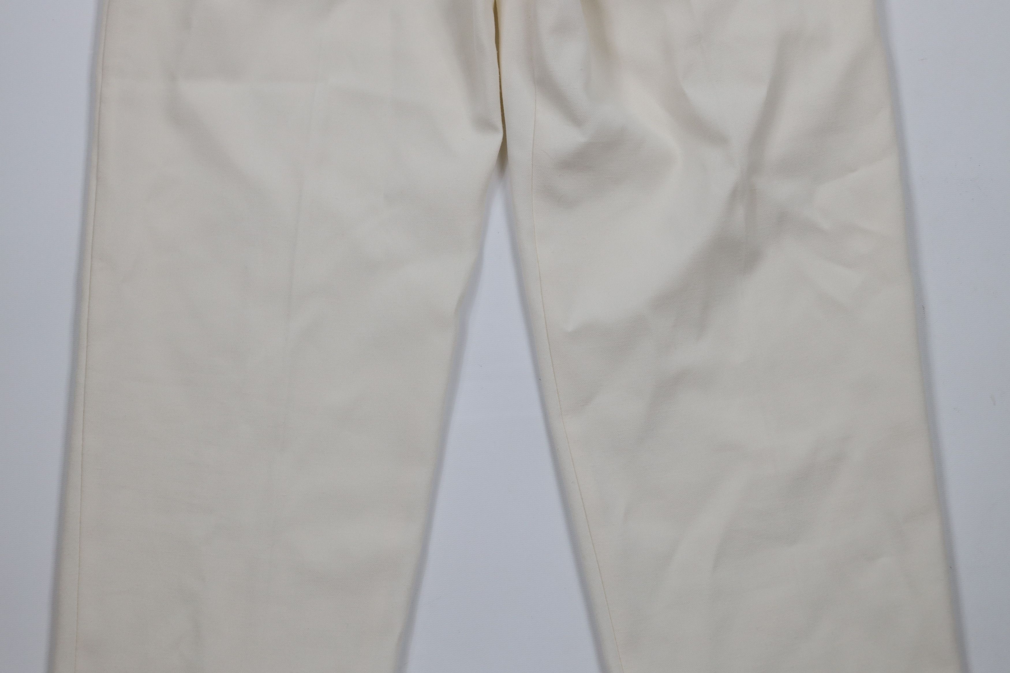 Vintage Vintage 90s Streetwear Sheer Tapered Leg Chinos Pants Cream Size 34" / US 12 / IT 48 - 11 Thumbnail