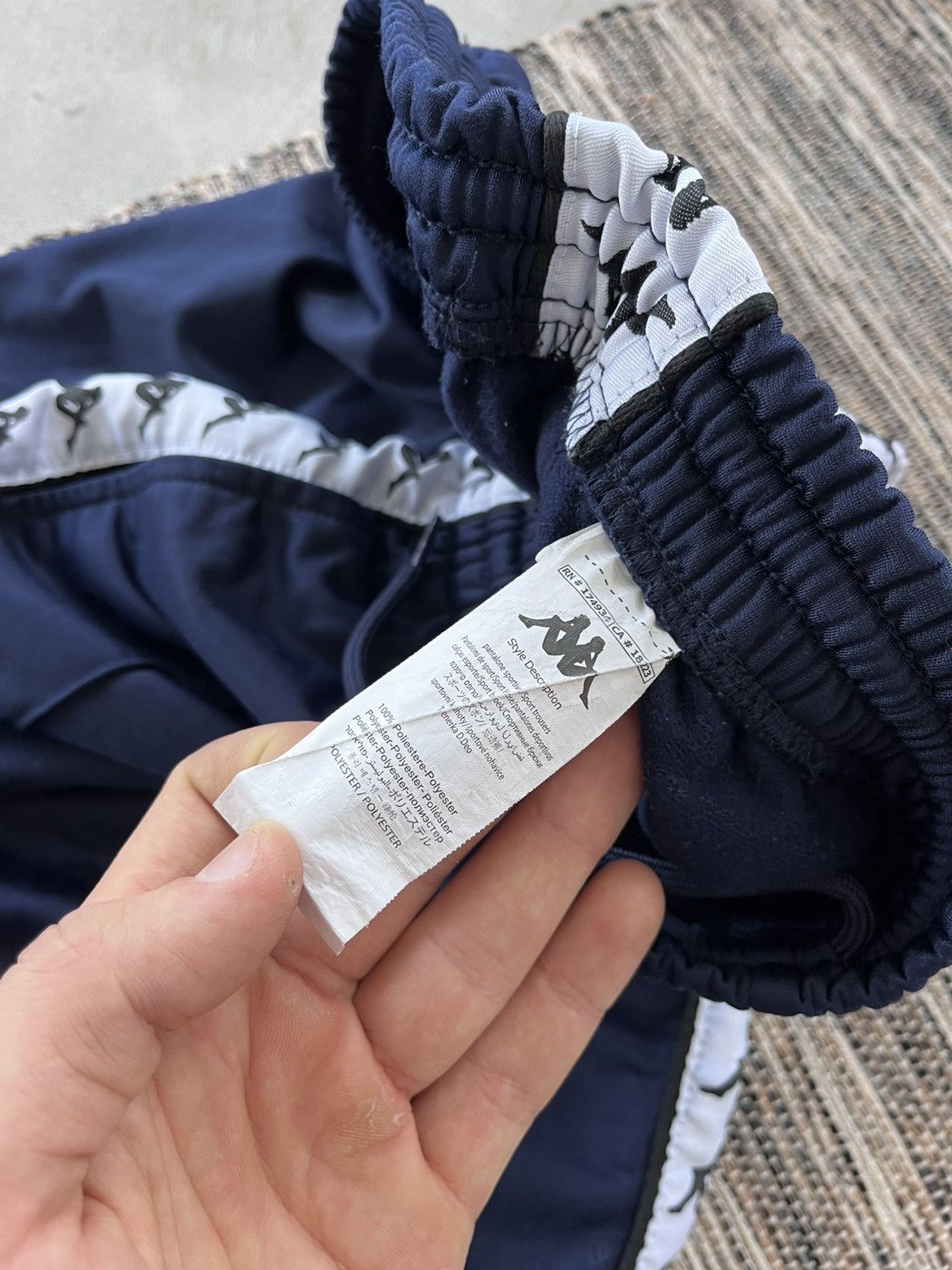Kappa Vintage Kappa Navy Side Stripes Sportswear Sweatpants Y2K Size US 32 / EU 48 - 15 Thumbnail