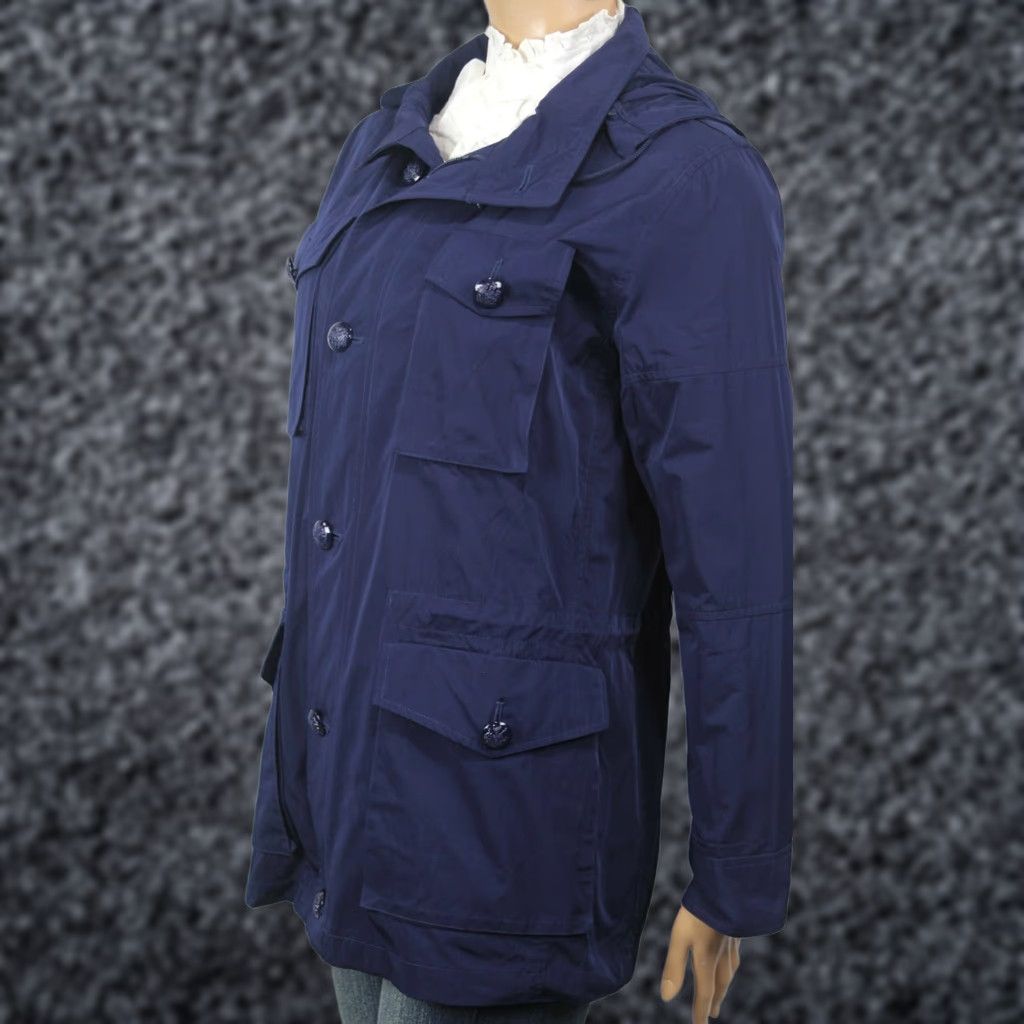Ralph Lauren Lauren Ralph Lauren Navy Blue Hooded Jacket NWT - Buttoned, Polyester, Women, Size S Size S / US 4 / IT 40 - 1 Preview