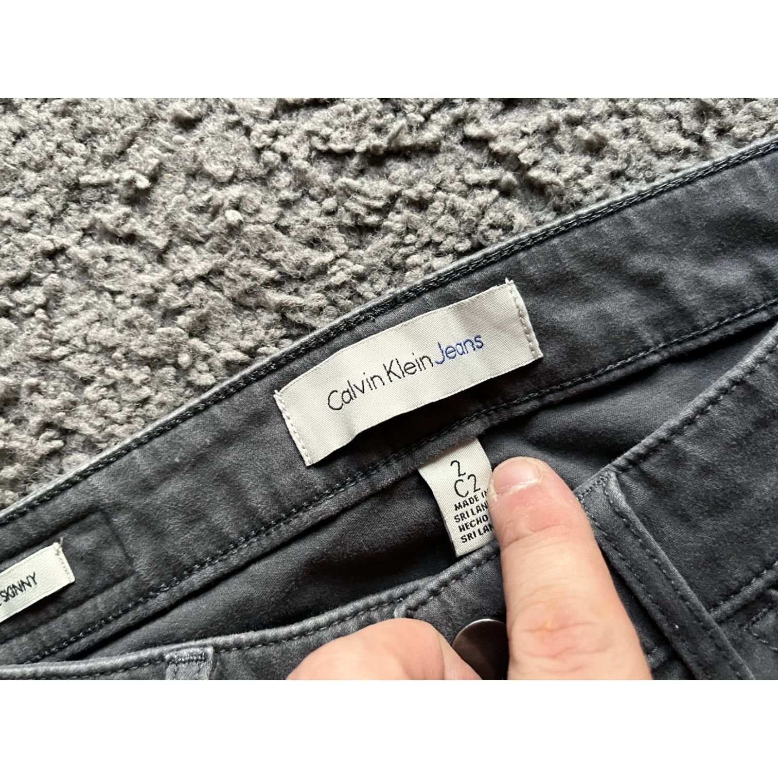 Calvin Klein Calvin Klein Jeans Skinny Style Means Slim 2/C2 Gray Women Size 2 Denim Cotton Inseam 25 Size ONE SIZE - 5 Thumbnail
