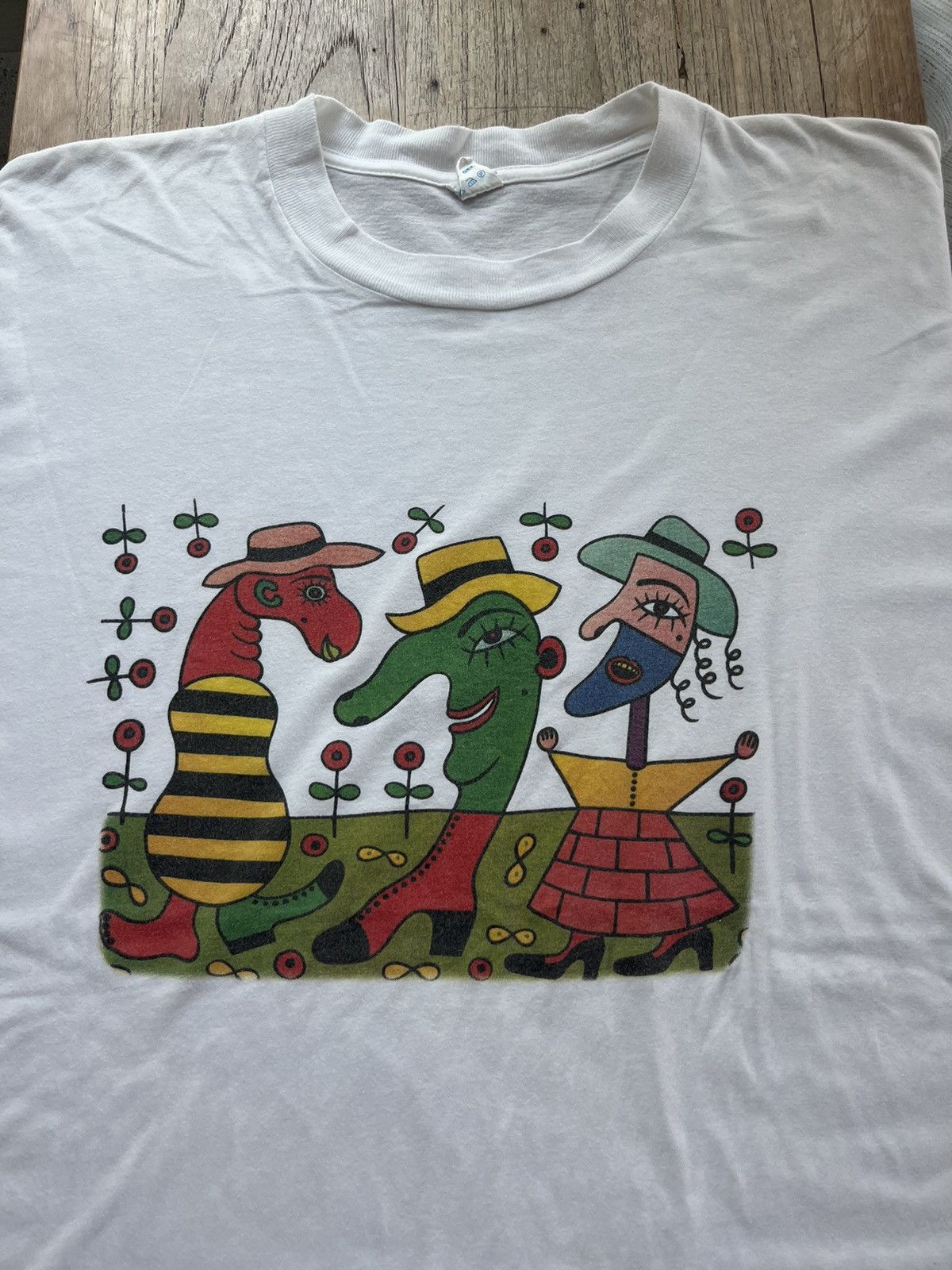 Vintage Vintage Artwork VON GUSTAVO NRW SPD 90’s Tshirt Size US XL / EU 56 / 4 - 3 Thumbnail