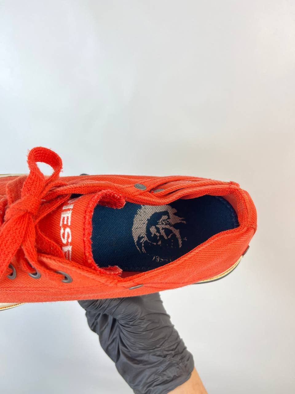 Diesel DIESEL Exposure Low Red Canvas Sneakers Shoes Men’s Size 10 Size US 10 / EU 43 - 6 Thumbnail