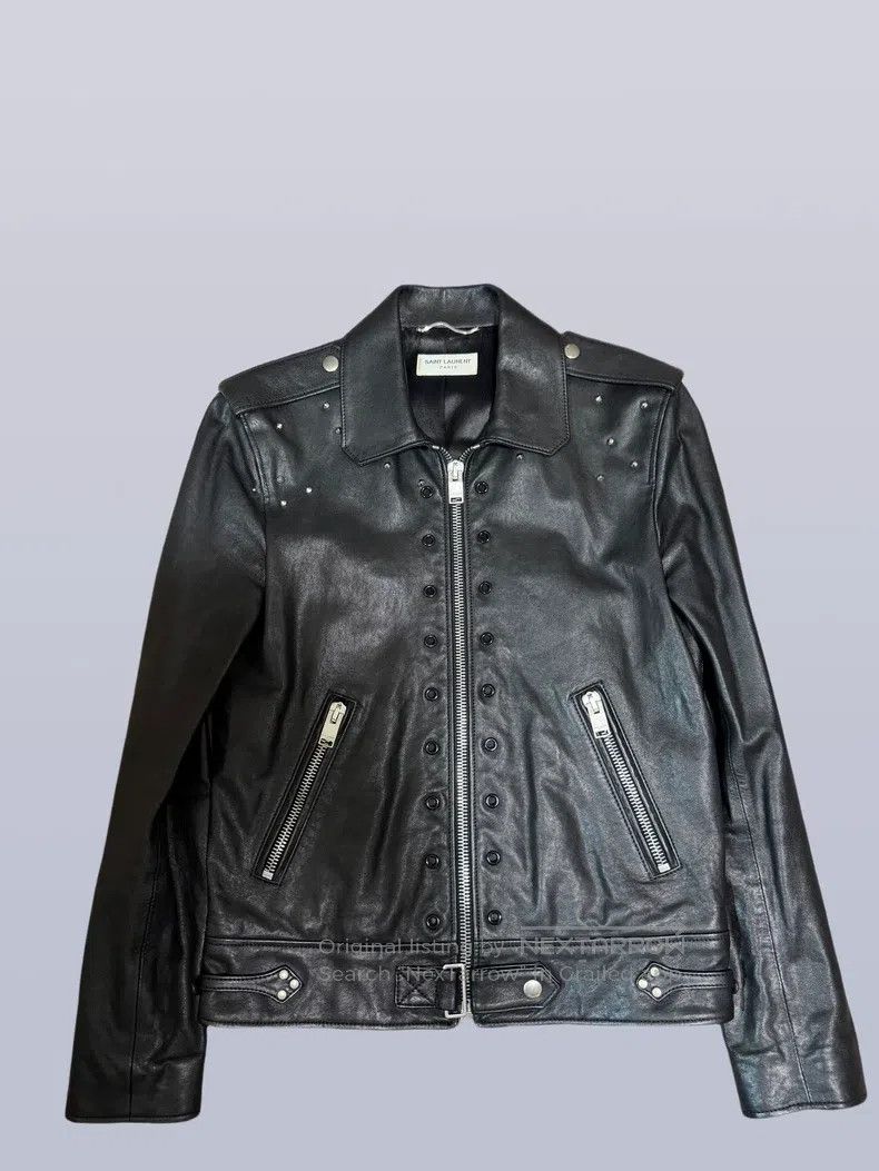 Saint Laurent Paris Saint Laurent Paris Collectible Leather Jacket Size US S / EU 44-46 / 1 - 1 Thumbnail