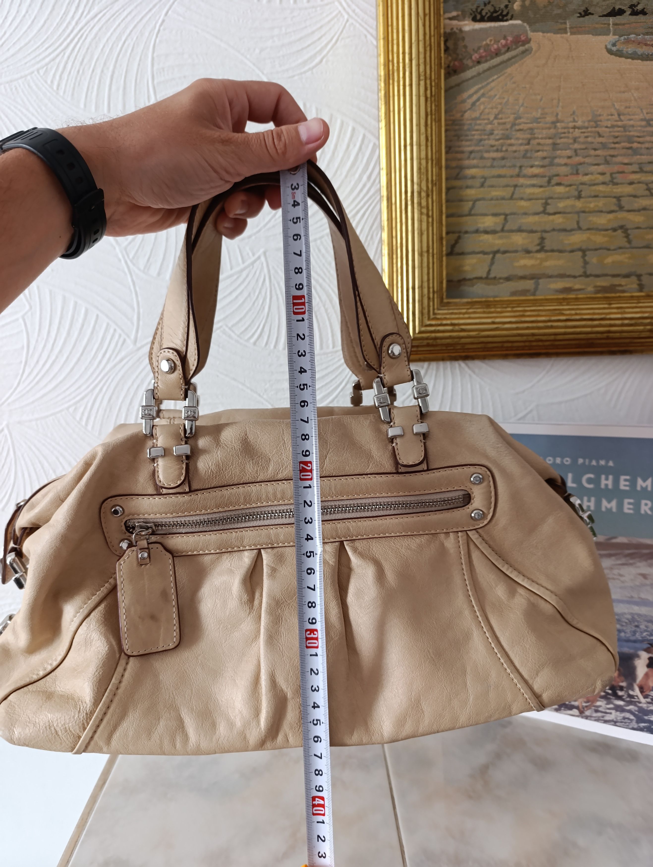Just Cavalli VINTAGE JUST ROBERTO CAVALLI LEATHER BEIGE BAG Size ONE SIZE - 23 Thumbnail