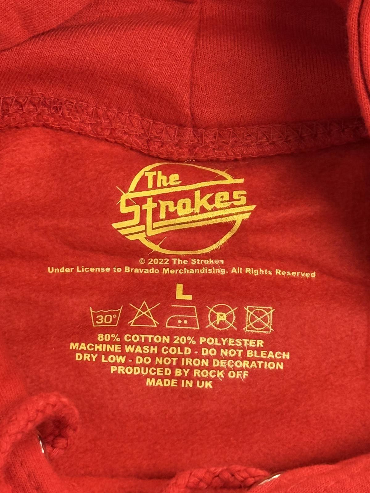 Other The Strokes Band Logo Hoodie - Strokes Guitar Fret Red L Size US L / EU 52-54 / 3 - 2 Thumbnail