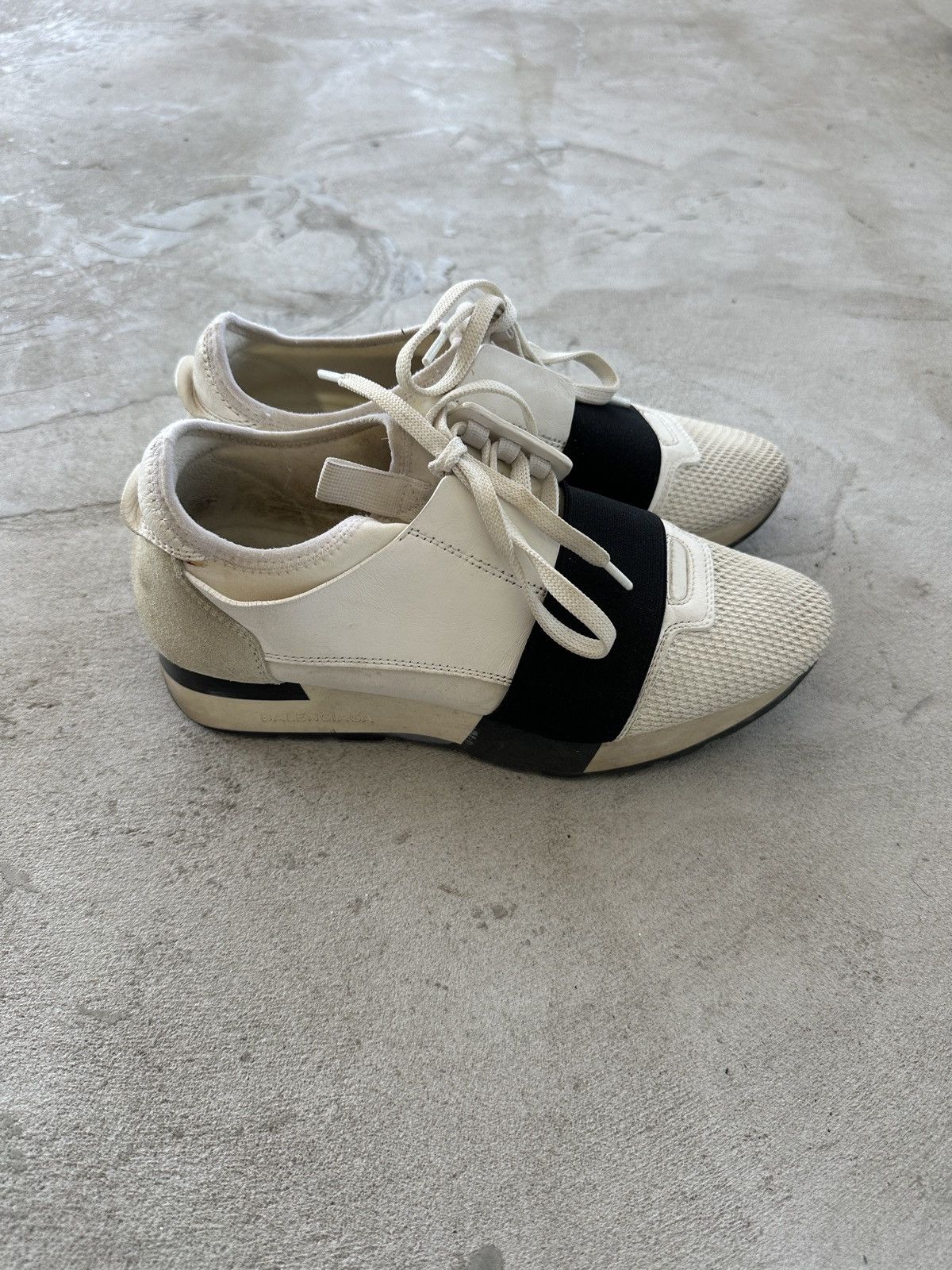 Balenciaga Balenciaga Women’s Designer Race Runner Sneakers Gray Size 5 Size US 5 / IT 35 - 1 Thumbnail