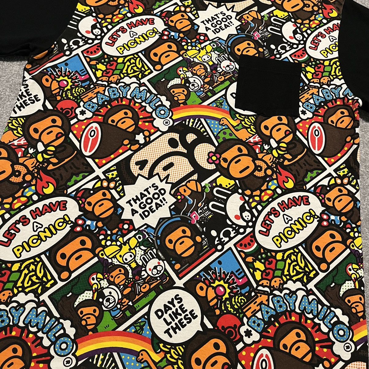 Bape Baby Milo Picnic Pocket Tee Size US XL / EU 56 / 4 - 3 Thumbnail