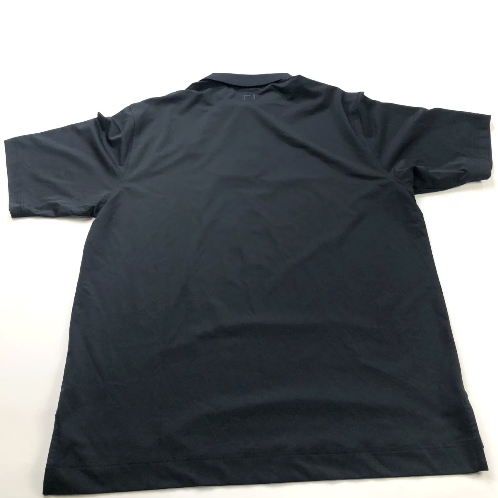 Footjoy FootJoy Polo Shirt Black Logo FJ Medium Mens Golf SS Stretch Button Solid Shirt Size US M / EU 48-50 / 2 - 5 Thumbnail