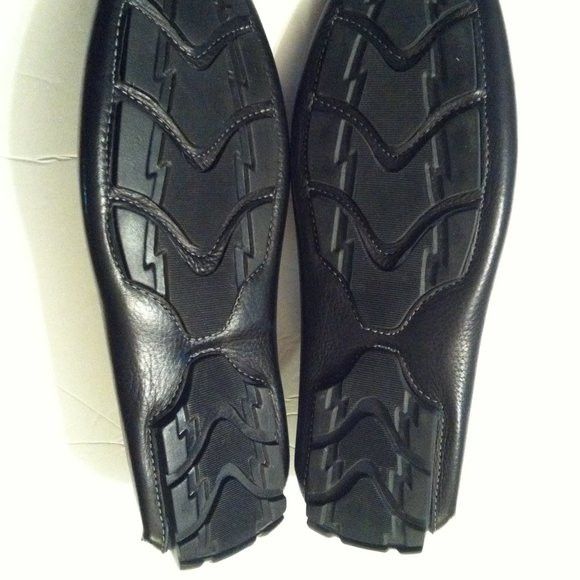 1901 1901 MENS NEW BLACK LEATHER SLIP-ON LOAFERS SIZE: 10M Size US 10 / EU 43 - 7 Thumbnail