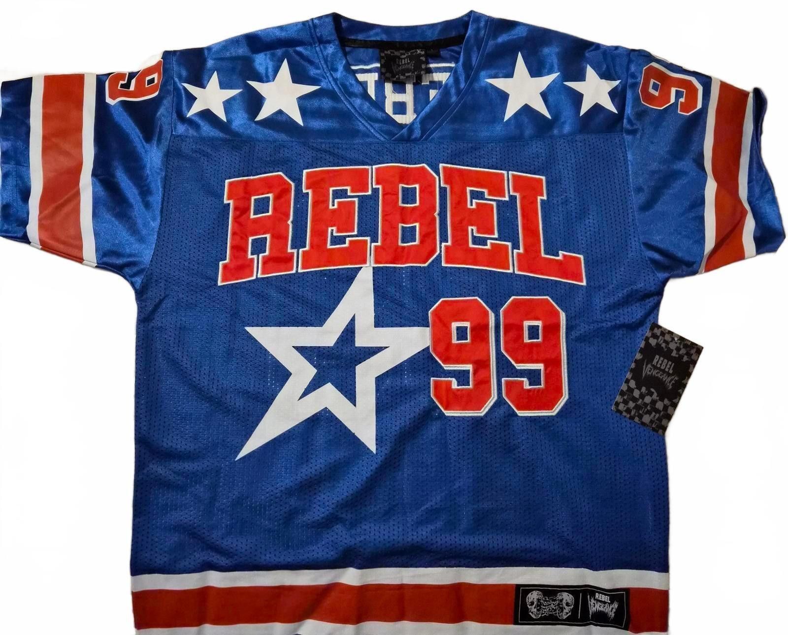Reel Legends Rebel 99 Blue and Orange Men's Sports Jersey Size US L / EU 52-54 / 3 - 1 Thumbnail