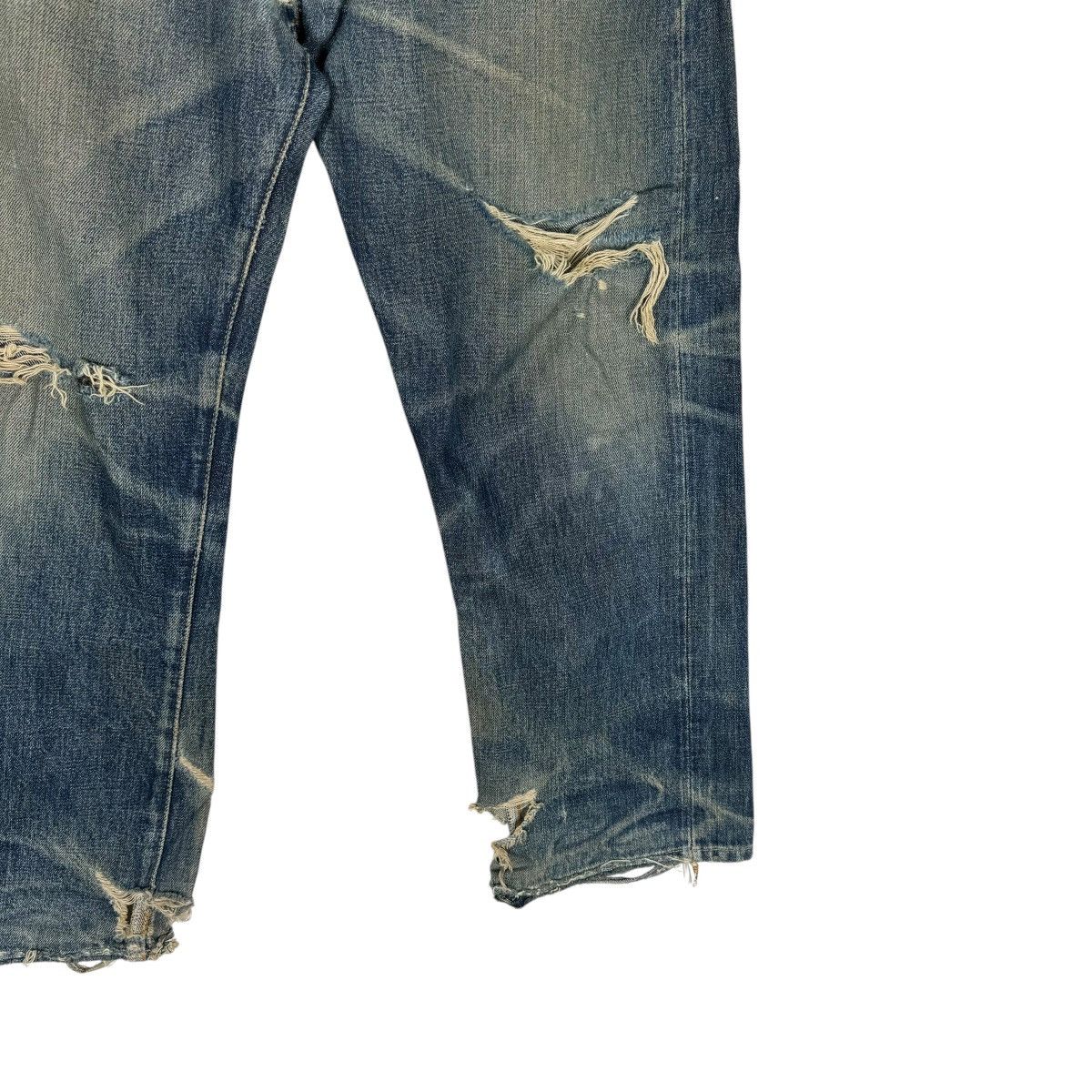 Levi's ☀️LEVI’S 501 BIG E BUTTON 555 DISTRESSED DENIM JEANS PANTS Size US 33 - 3 Thumbnail