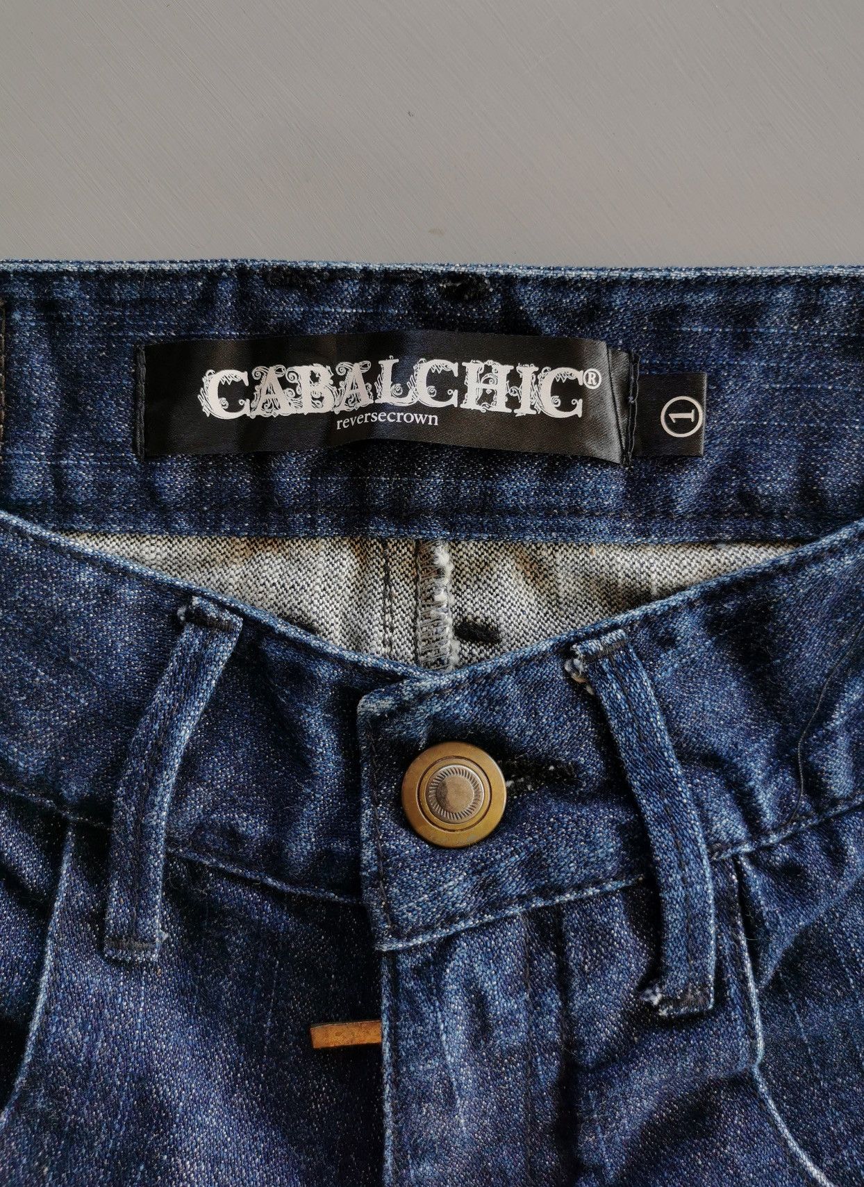 14th Addiction Cabalchic Selvedge Zipper Bootcut Denim Jeans Size US 30 / EU 46 - 12 Thumbnail