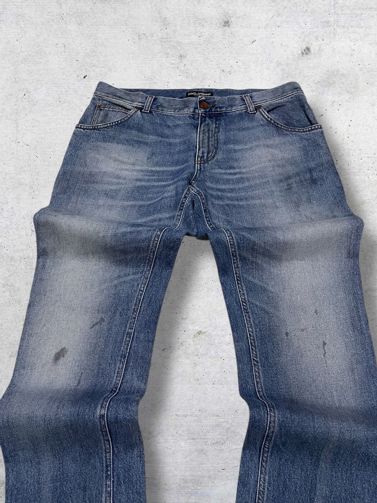 Dolce & Gabbana VINTAGE DOLCE & GABBANA ORIGINAL DISTRESSED BLUEWASH DENIM Size US 34 / EU 50 - 4 Thumbnail