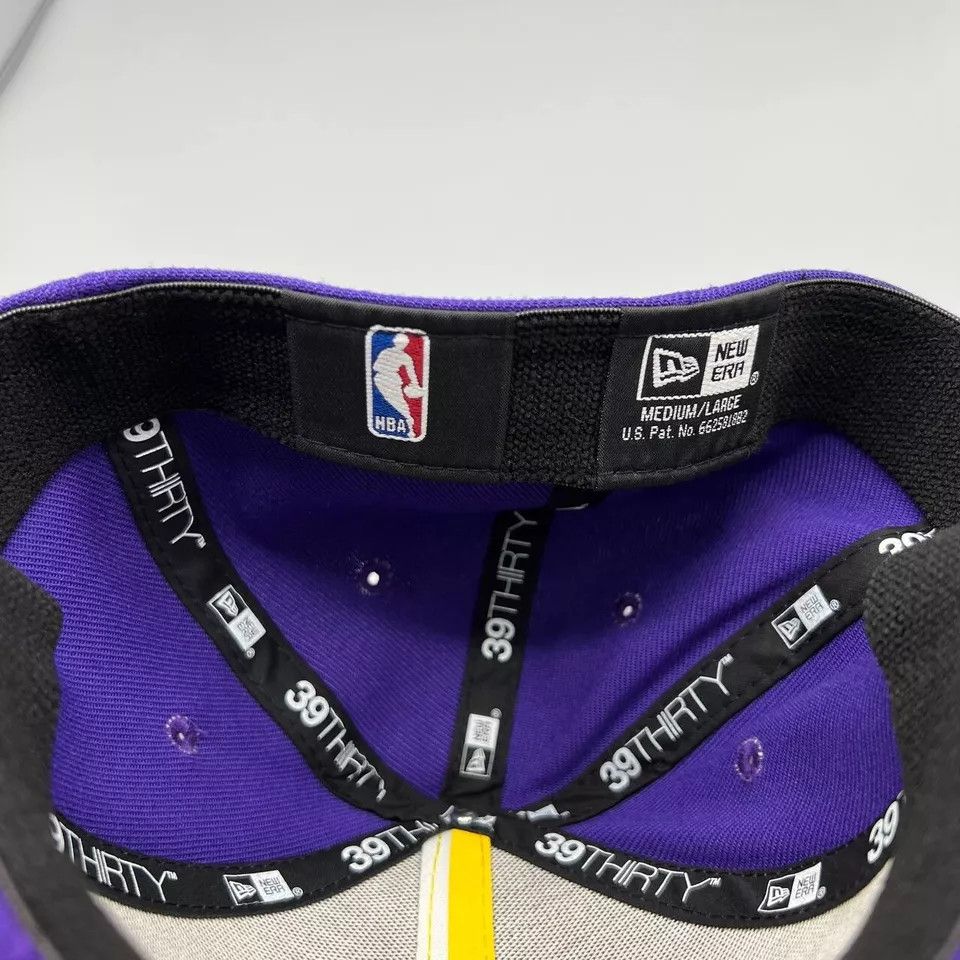 New Era Los Angeles LA Lakers Hat Men M-L Stretch Fitted Cap New Size ONE SIZE - 6 Thumbnail