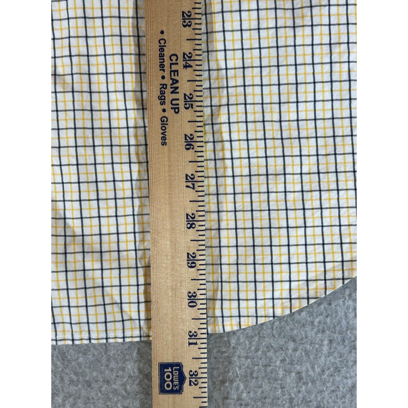 Ralph Lauren Ralph Lauren Shirt Mens XL White Yellow Check Long Sleeve Button Polo Cotton Shirt Size US XL / EU 56 / 4 - 6 Thumbnail