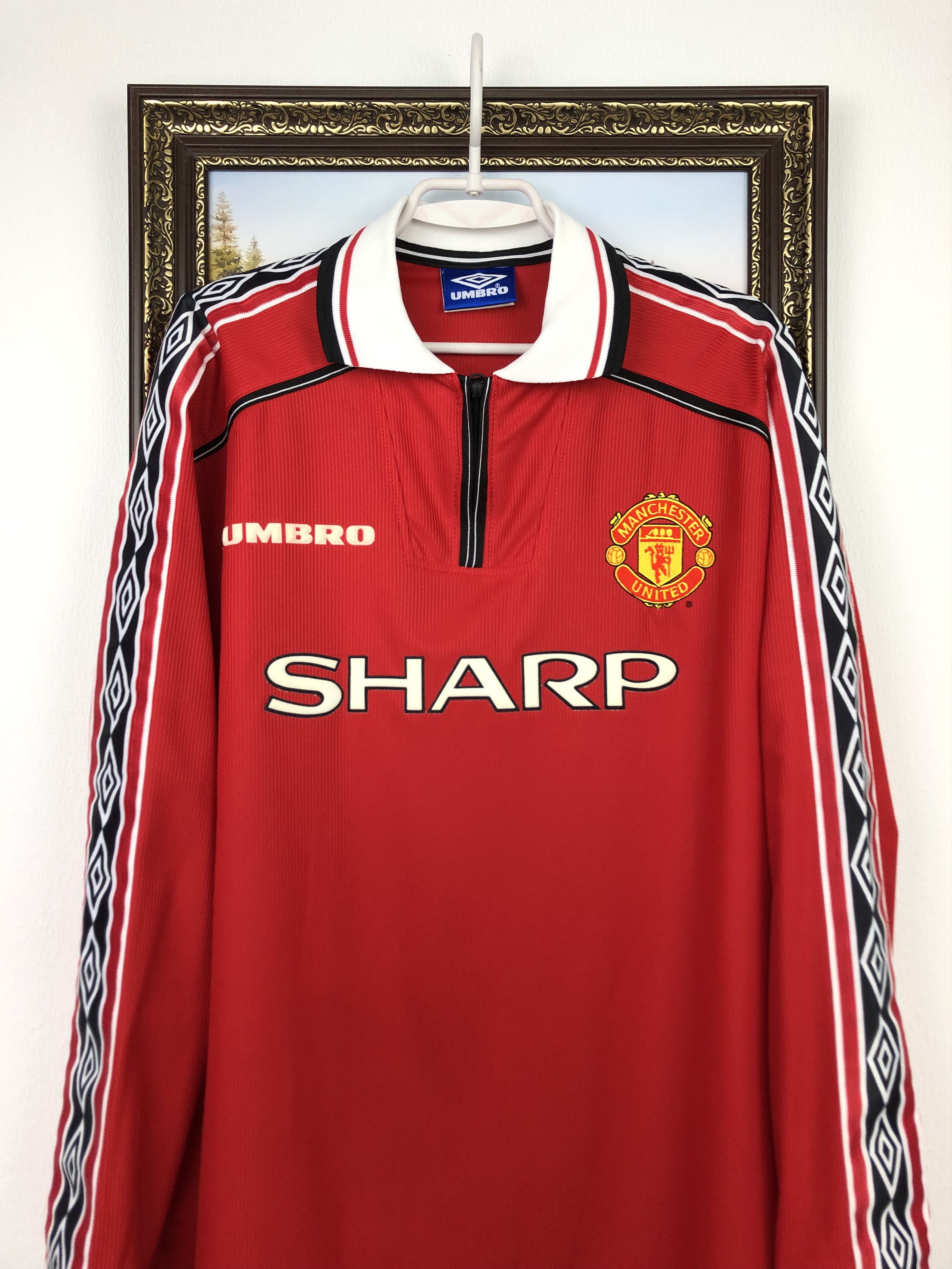 Vintage Manchester United football shirt Soccer Long Sleeve Jersey Size US XL / EU 56 / 4 - 2 Thumbnail