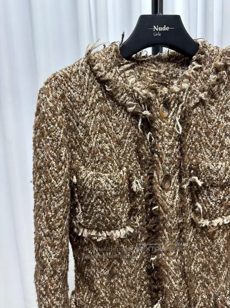 Junya Watanabe Junya Watanabe Coarse Tweed Coat Size S / US 4 / IT 40 - 2 Thumbnail