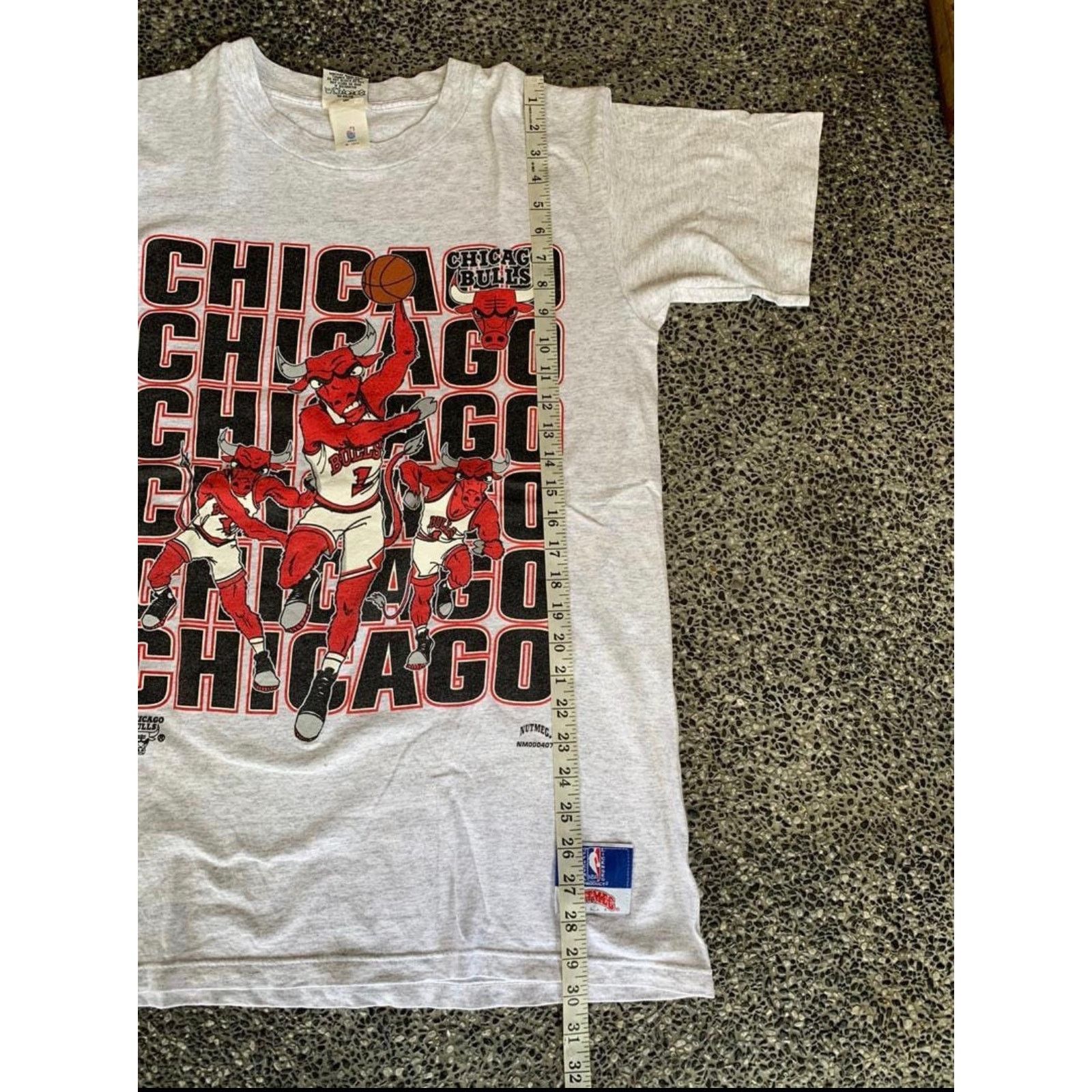 Vintage VTG Chicago Bulls Benny the Bull Nutmeg Mills Deadstock Size US L / EU 52-54 / 3 - 7 Thumbnail