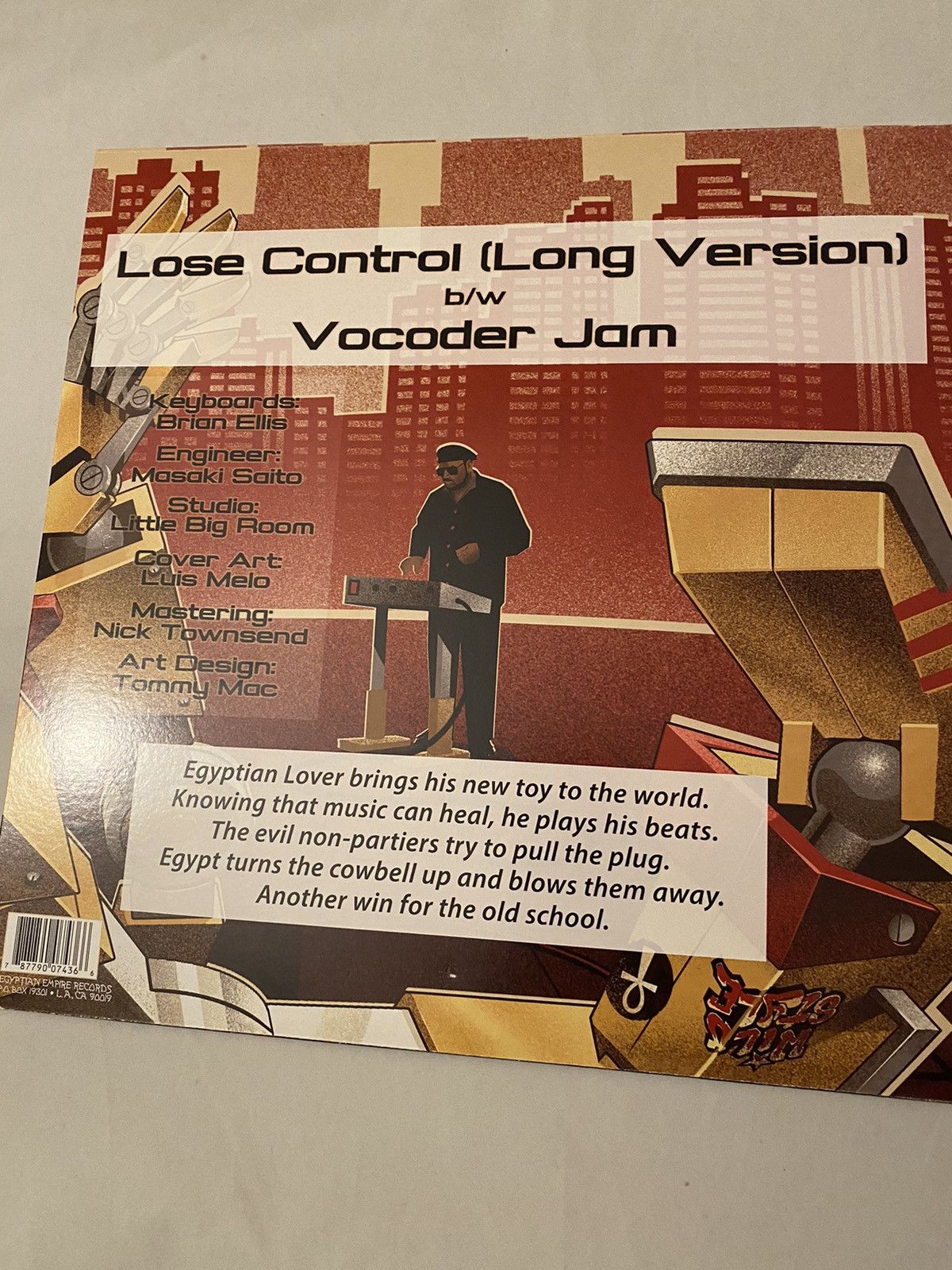 Vintage Egyptian lover signed 12 inch vinyl record electro bboy Size ONE SIZE - 3 Thumbnail