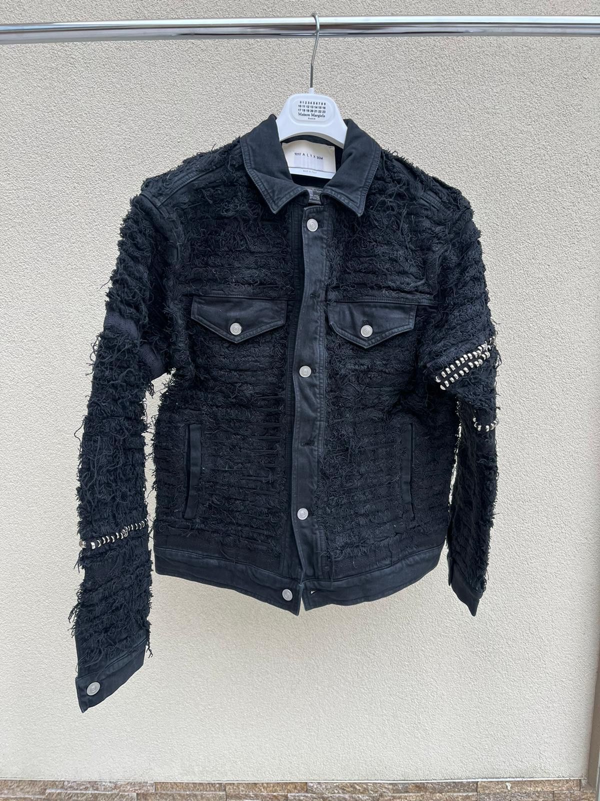 Blackmeans Studded & Distressed Denim Jacket in Black | Grailed