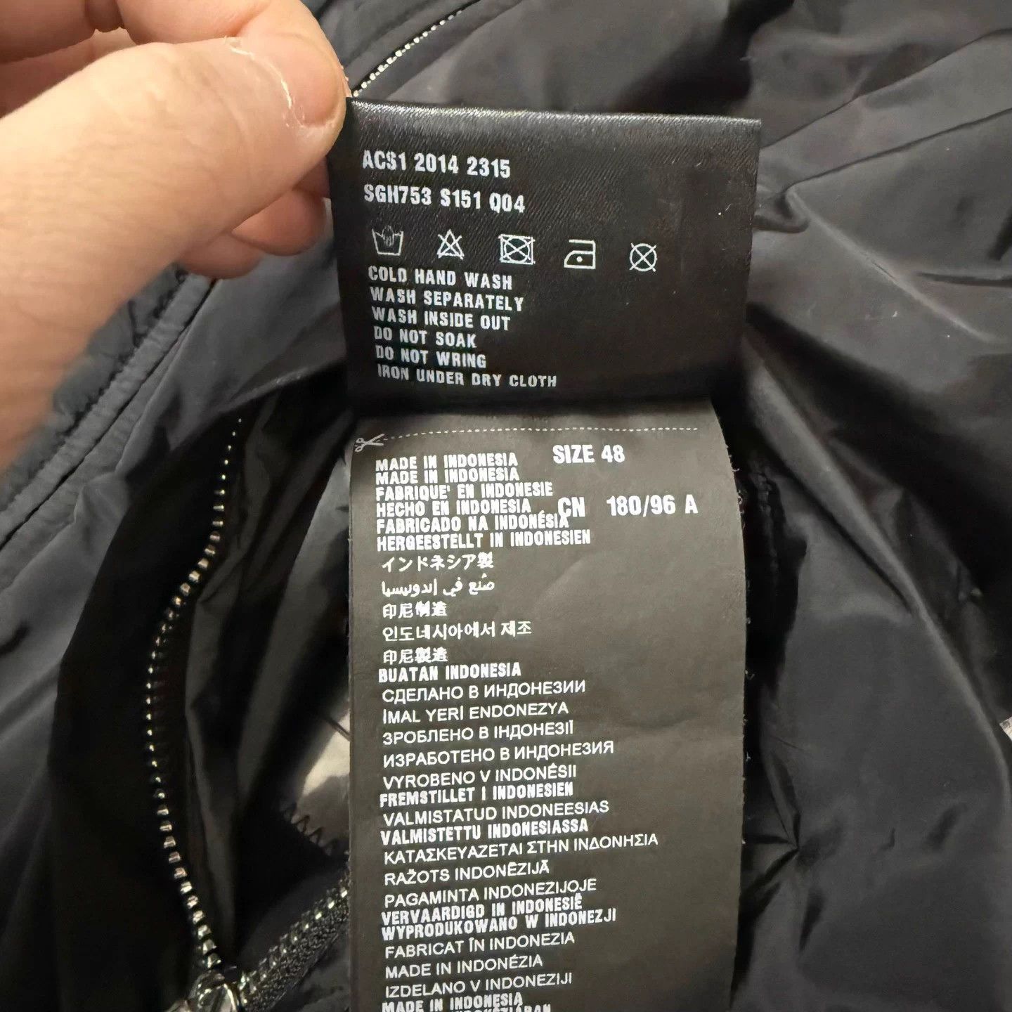 Prada Prada Reversible Black Gray Nylon Jacket 48 Logo-Hem Size US M / EU 48-50 / 2 - 5 Thumbnail