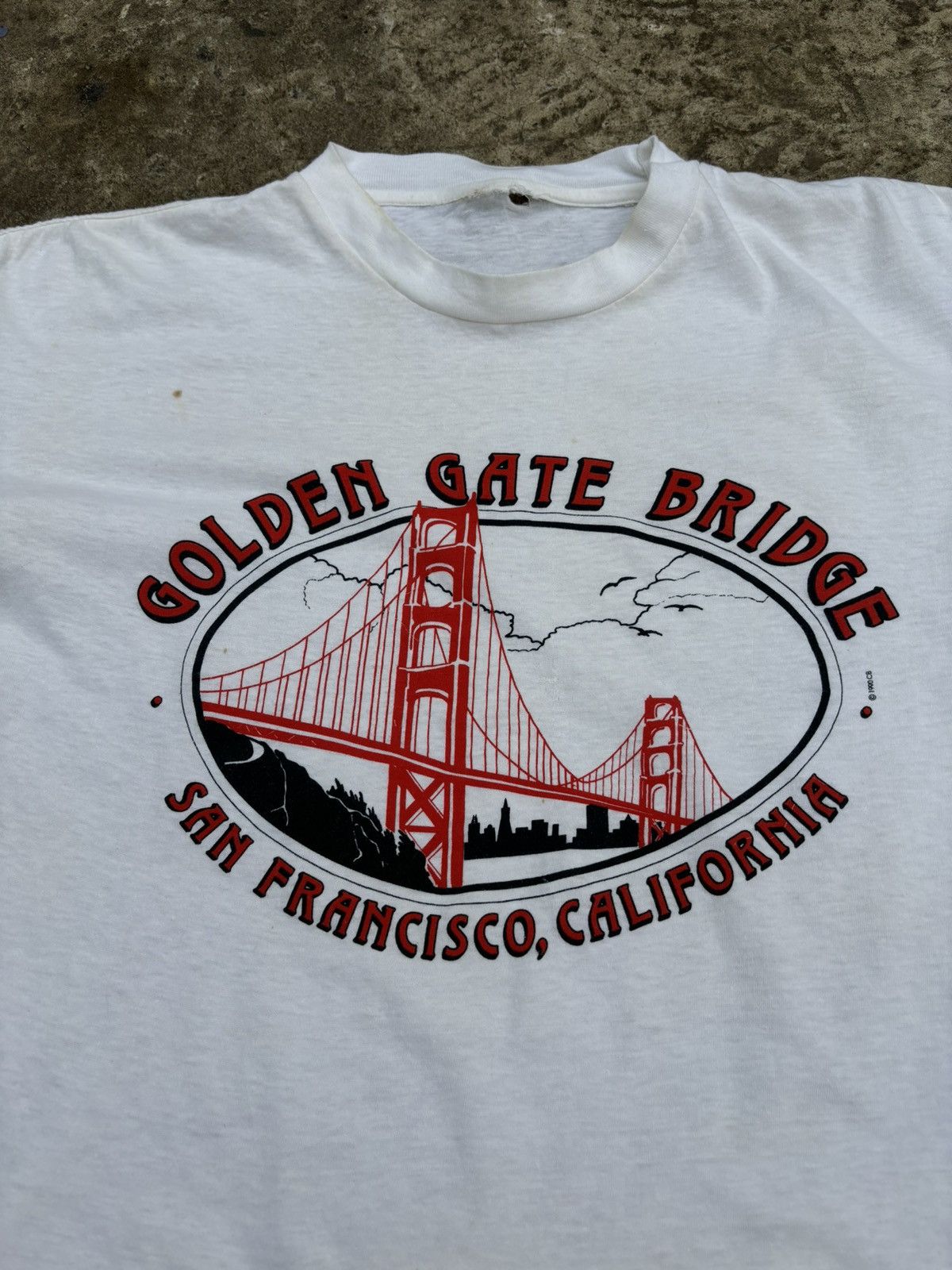 Japanese Brand × Vintage Vintage 1990 Golden Gate Bridge Graphic Tee Size US L / EU 52-54 / 3 - 3 Thumbnail