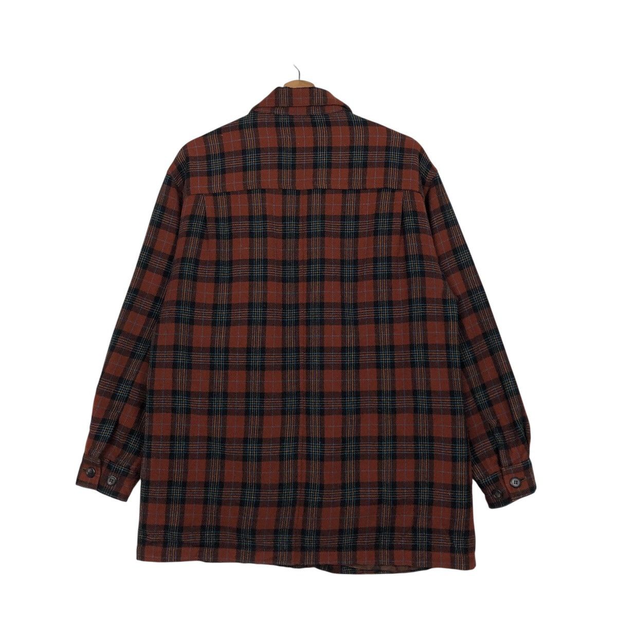 Japanese Brand 📌Vintage Wool Jacket Tartan Design Devanray Issey Miyake Size US M / EU 48-50 / 2 - 9 Thumbnail