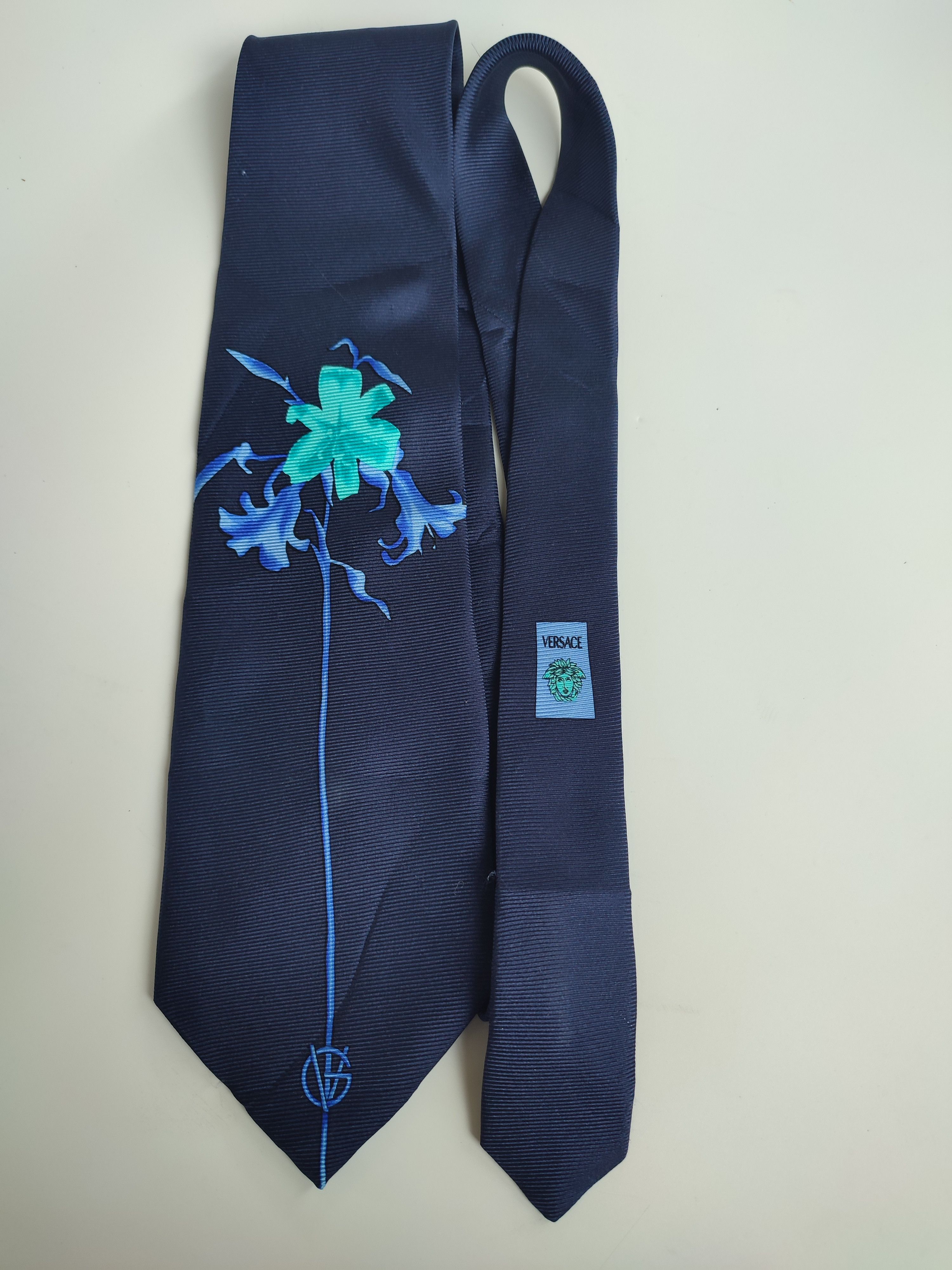 Versace VINTAGE VERSACE SILK NECK TIE Size ONE SIZE - 1 Thumbnail